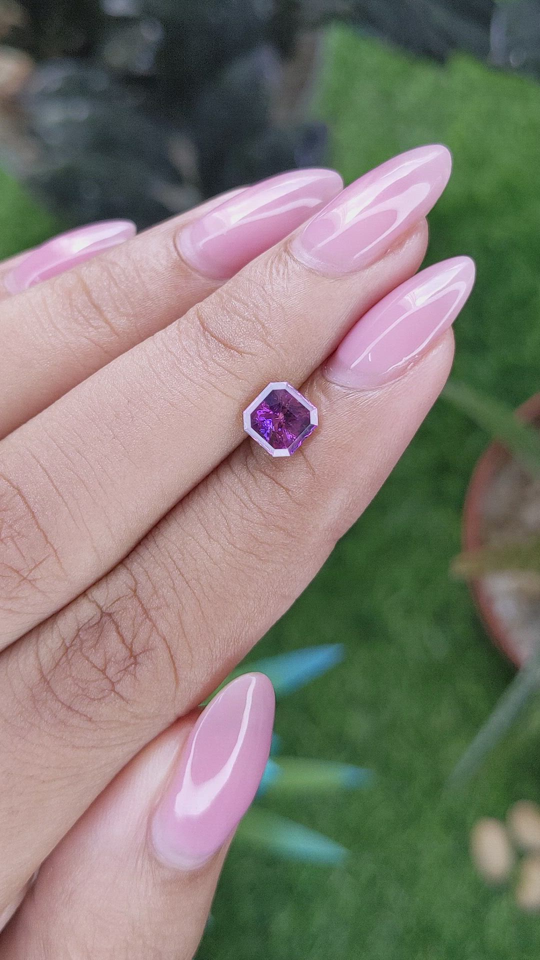 1.20 Ct. Bi Color / Parti Sapphire from Ceylon (Sri Lanka) Size Video