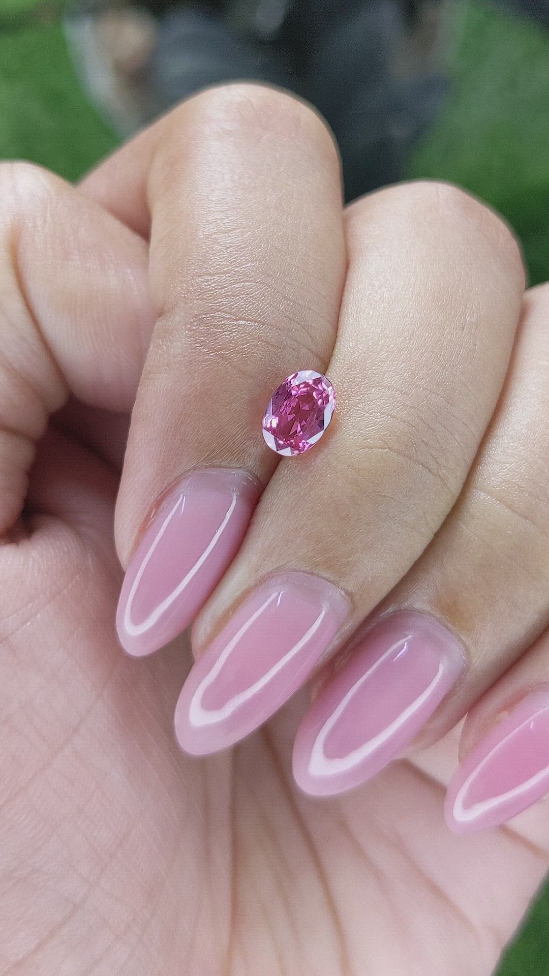 1.02 Ct. Pink Sapphire from Ceylon (Sri Lanka) Size Video