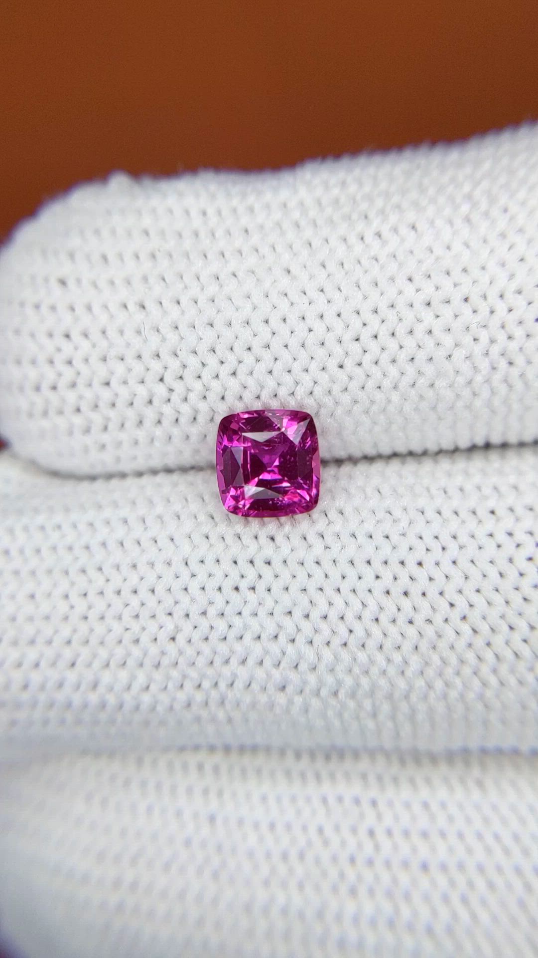 1.22 Ct. Purplish Pink Sapphire from Ceylon (Sri Lanka) Size Video