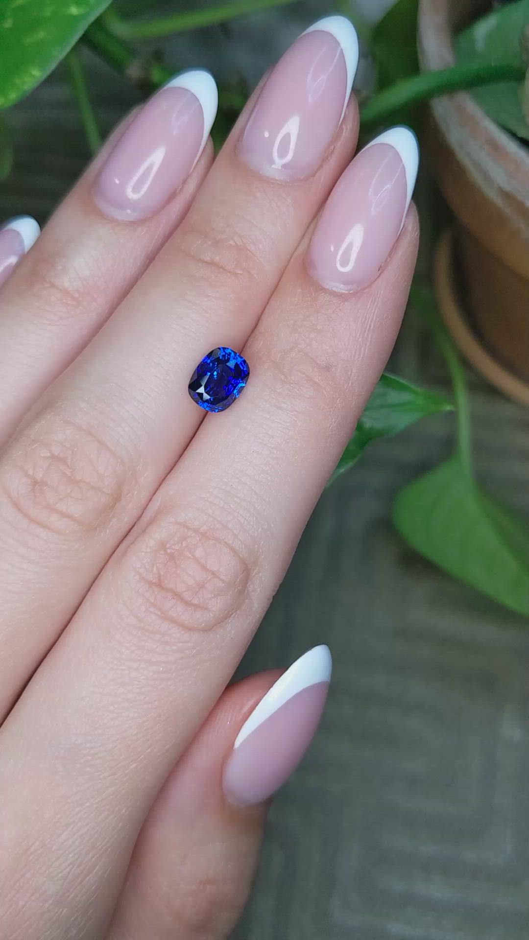 2.07 Ct. Blue Sapphire from Ceylon (Sri Lanka) Size Video