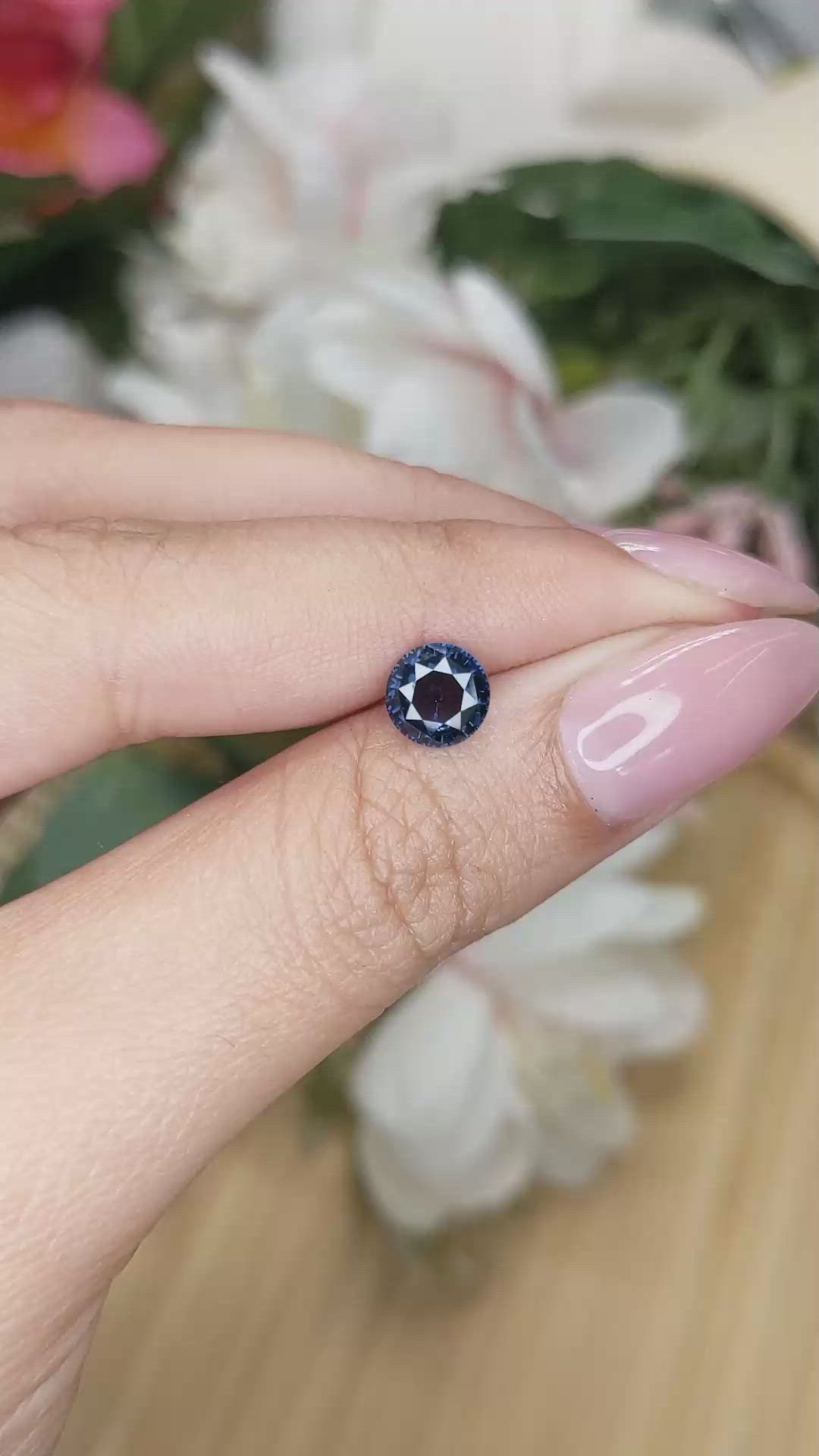 1.43 Ct. Blue Sapphire from Ceylon (Sri Lanka) Size Video