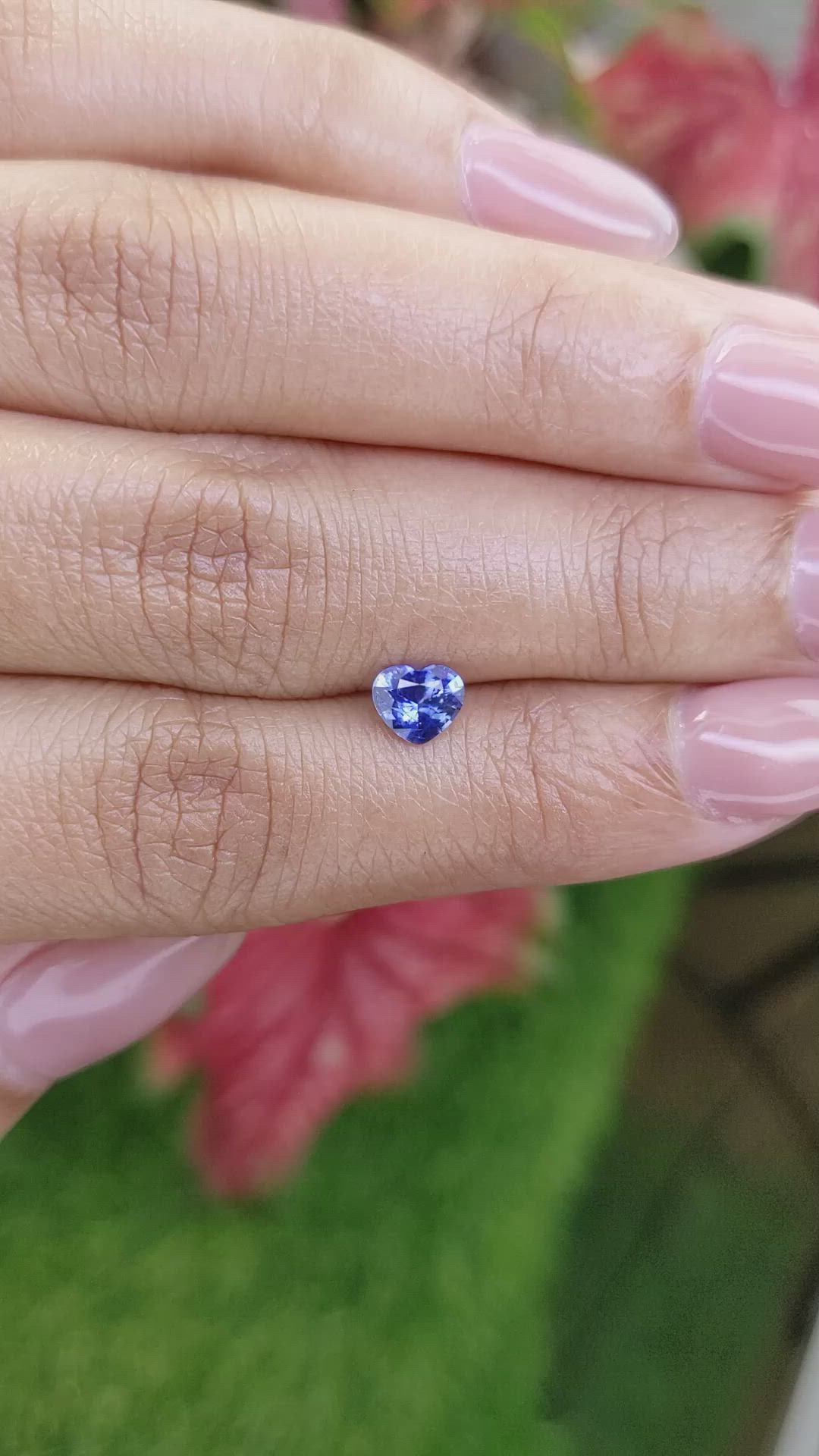 0.57 Ct. Blue Sapphire from Ceylon (Sri Lanka) Size Video