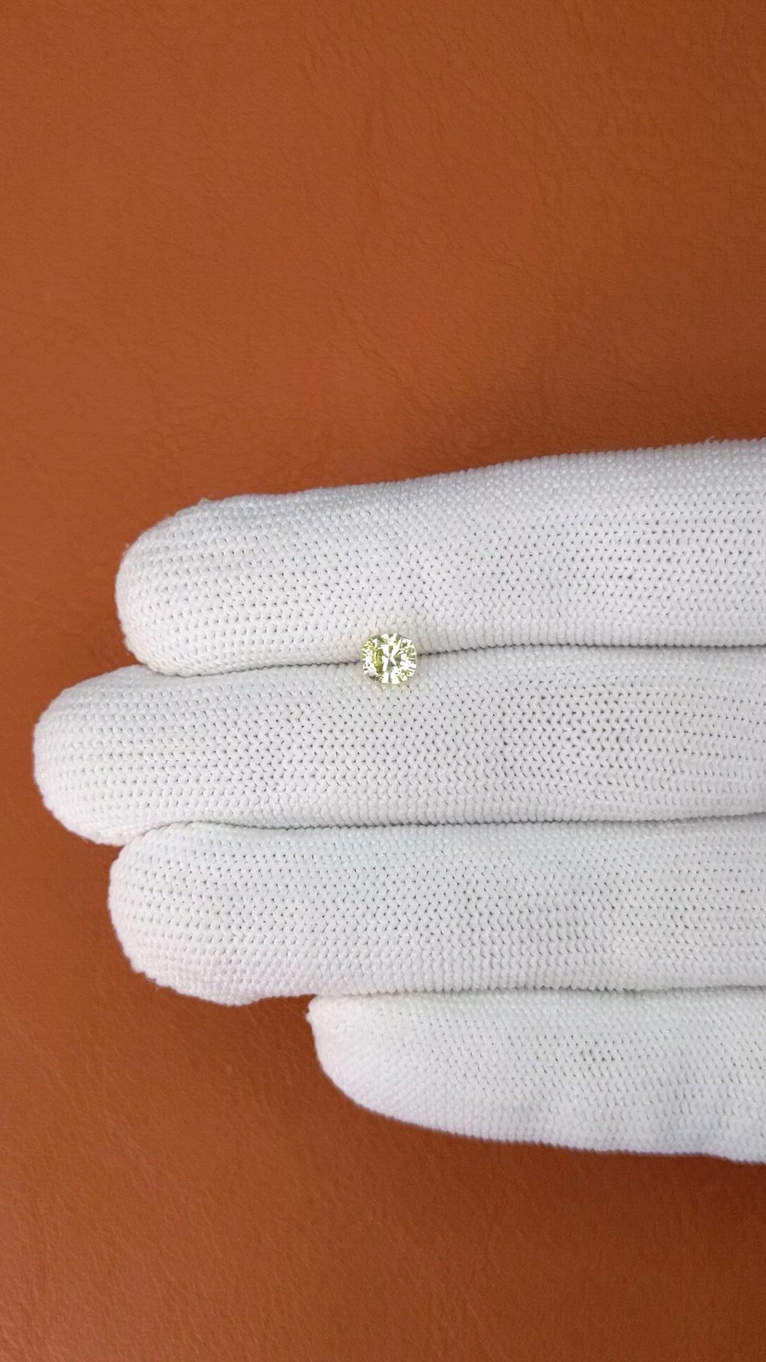 1.00 Ct. Yellow Sapphire from Ceylon (Sri Lanka) Size Video