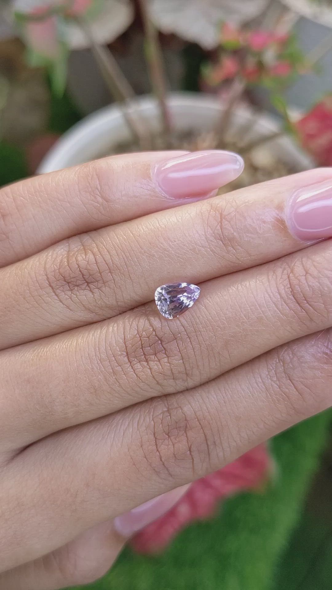 1.77 Ct. Purple Sapphire from Ceylon (Sri Lanka) Size Video