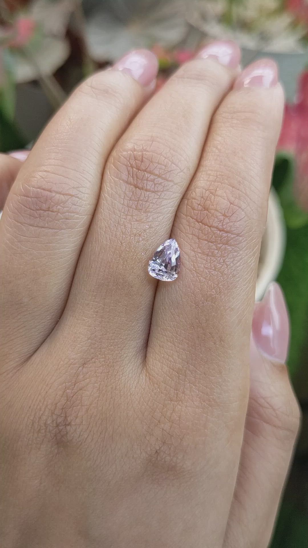1.77 Ct. Purple Sapphire from Ceylon (Sri Lanka) Size Video