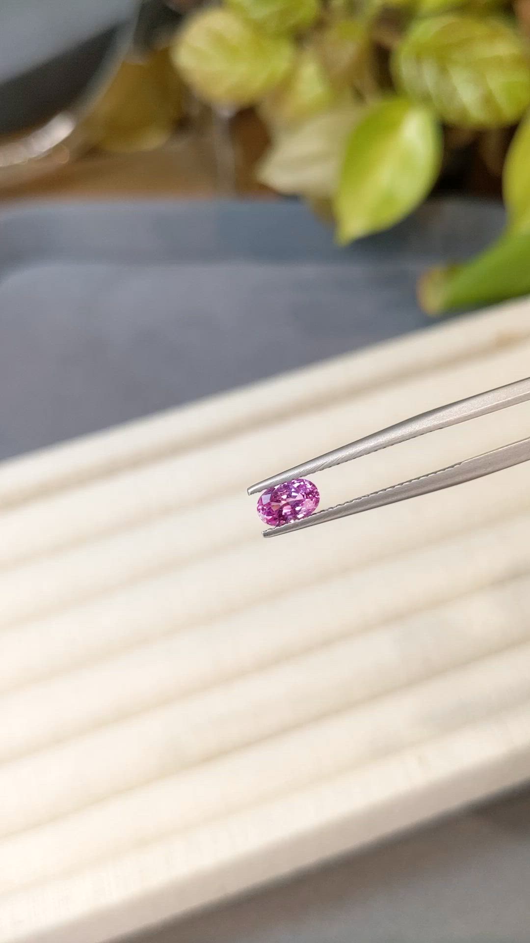 0.79 Ct. Pink Sapphire from Madagascar Size Video
