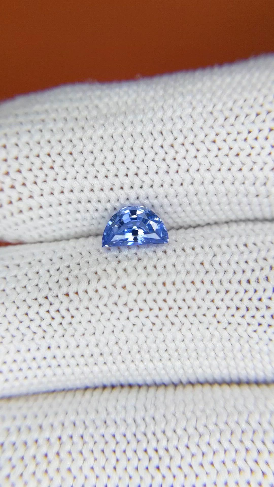 0.91 Ct. Blue Sapphire from Ceylon (Sri Lanka) Size Video
