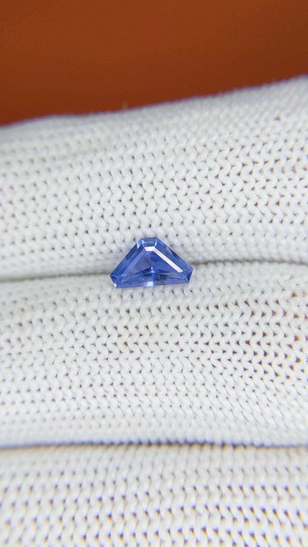 0.78 Ct. Blue Sapphire from Ceylon (Sri Lanka) Size Video