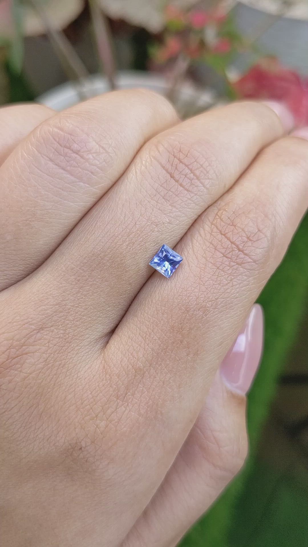 0.53 Ct. Blue Sapphire from Ceylon (Sri Lanka) Size Video