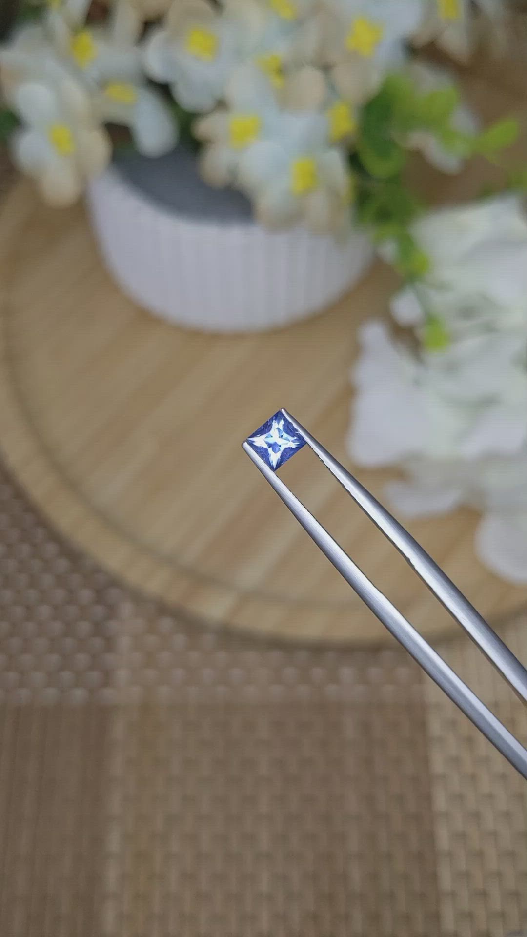 0.53 Ct. Blue Sapphire from Ceylon (Sri Lanka) Size Video