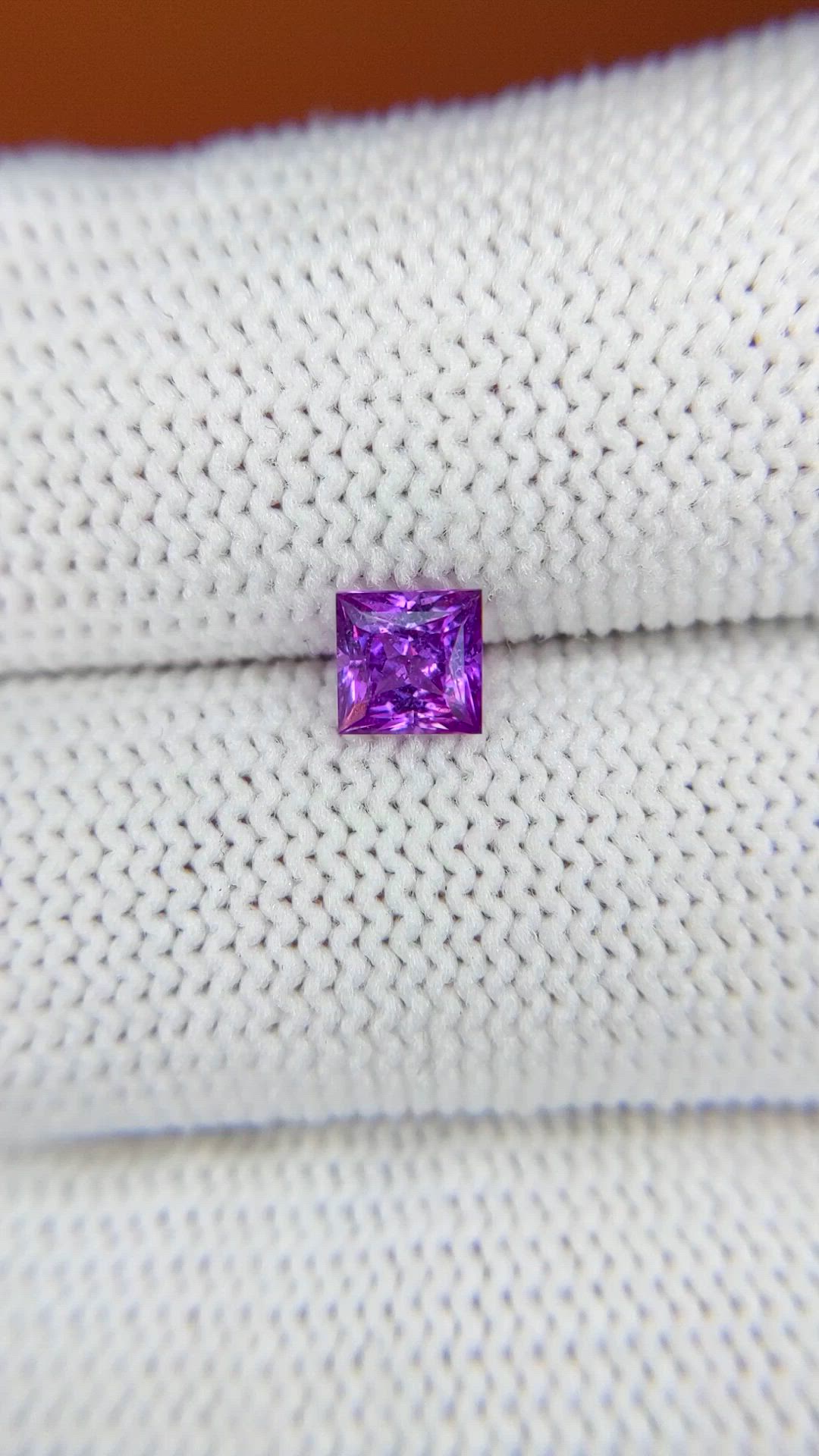 0.70 Ct. Pinkish Purple Sapphire from Ceylon (Sri Lanka) Size Video