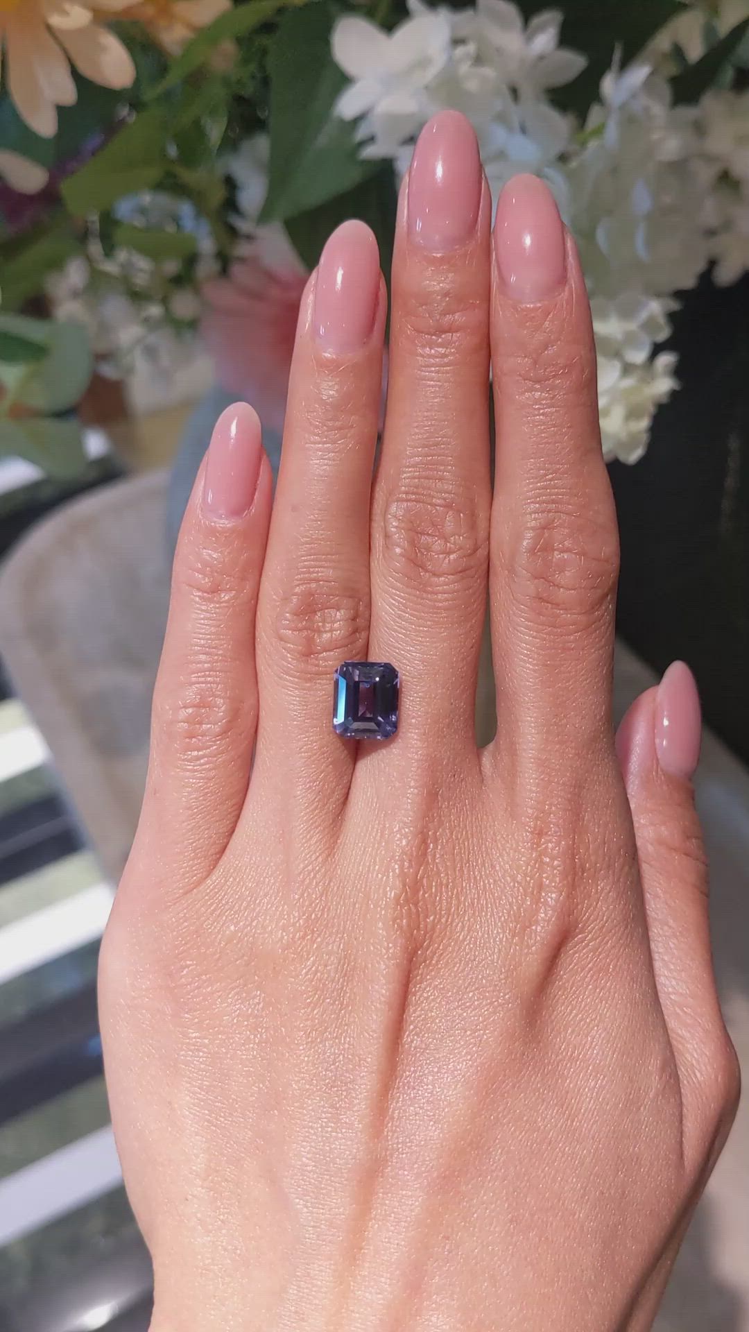 6.03 Ct. Color Change Sapphire from East Africa Size Video