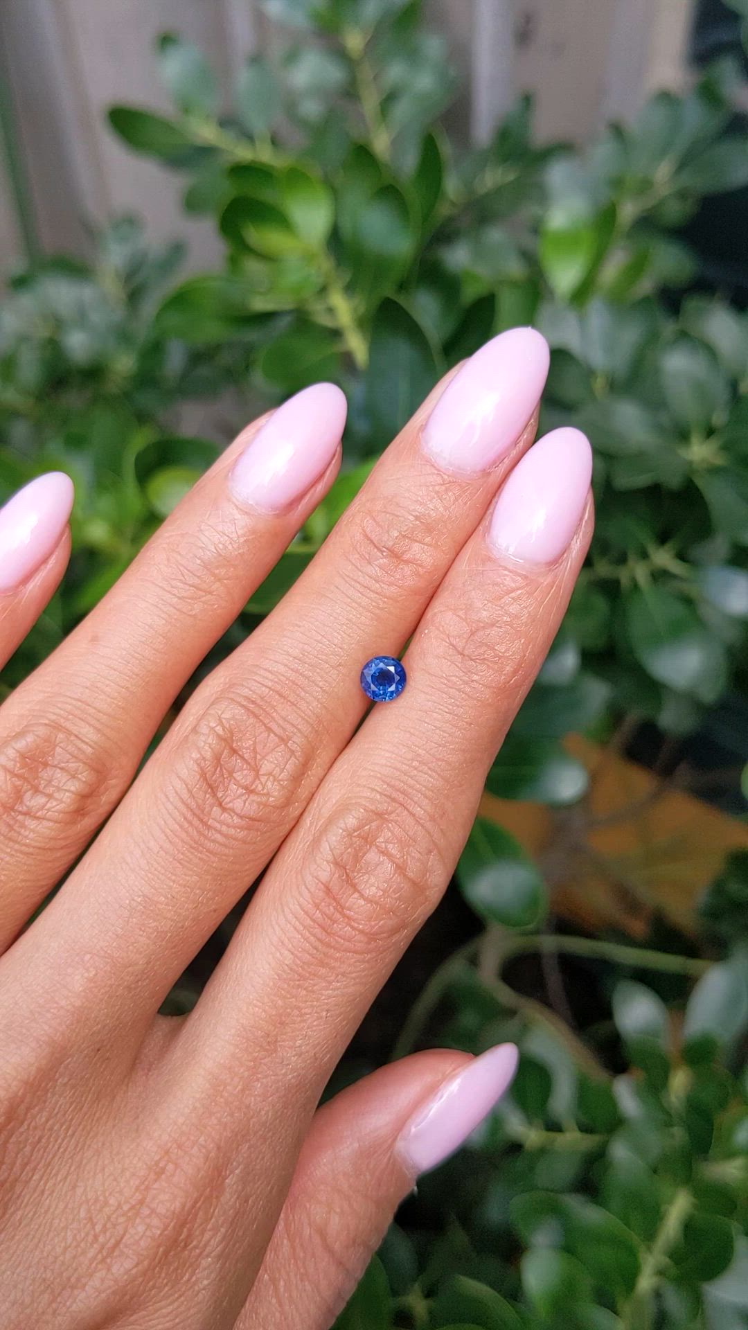 0.60 Ct. Blue Sapphire from Ceylon (Sri Lanka) Size Video