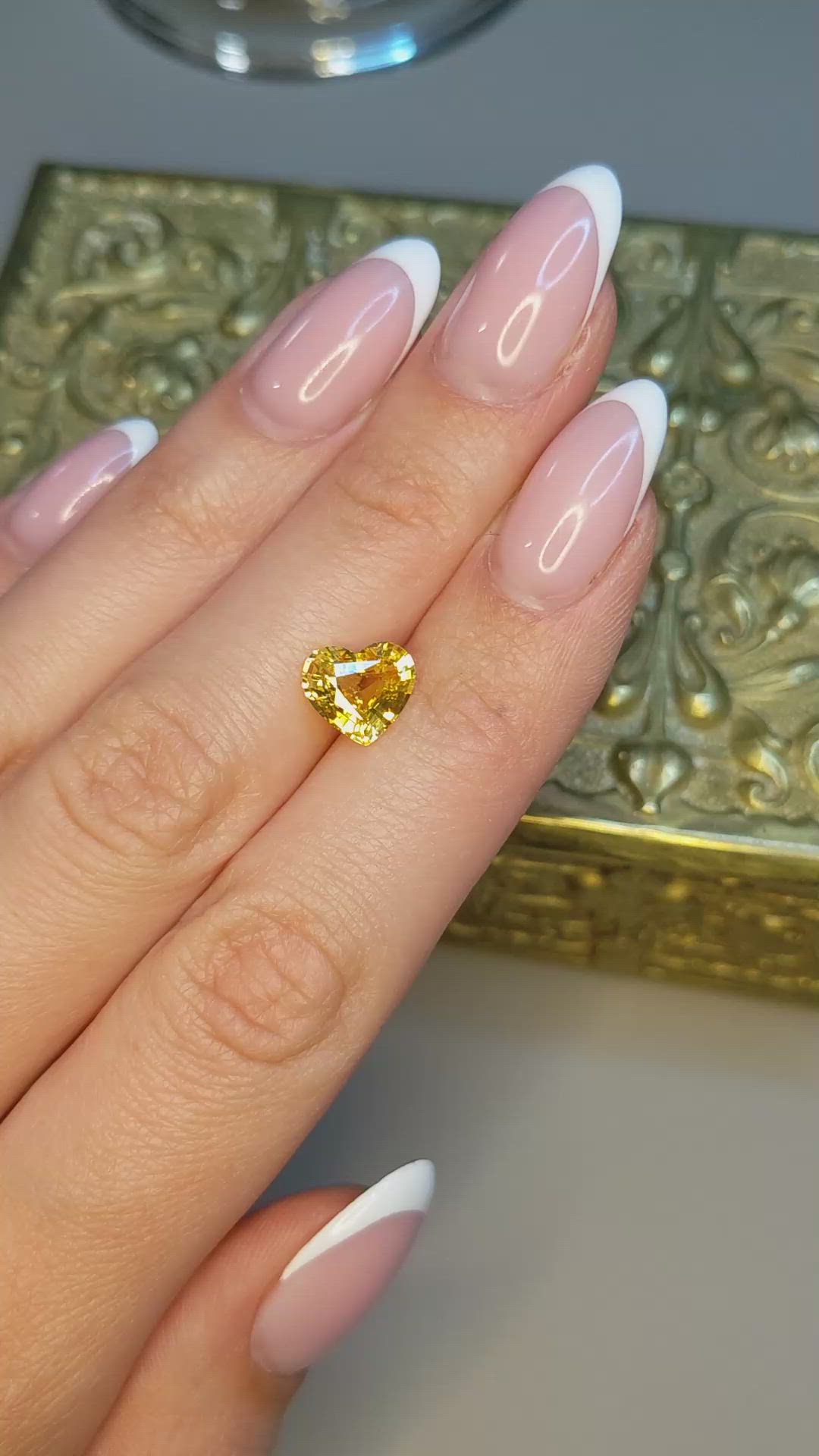 2.45 Ct. Yellow Sapphire from Ceylon (Sri Lanka) Size Video