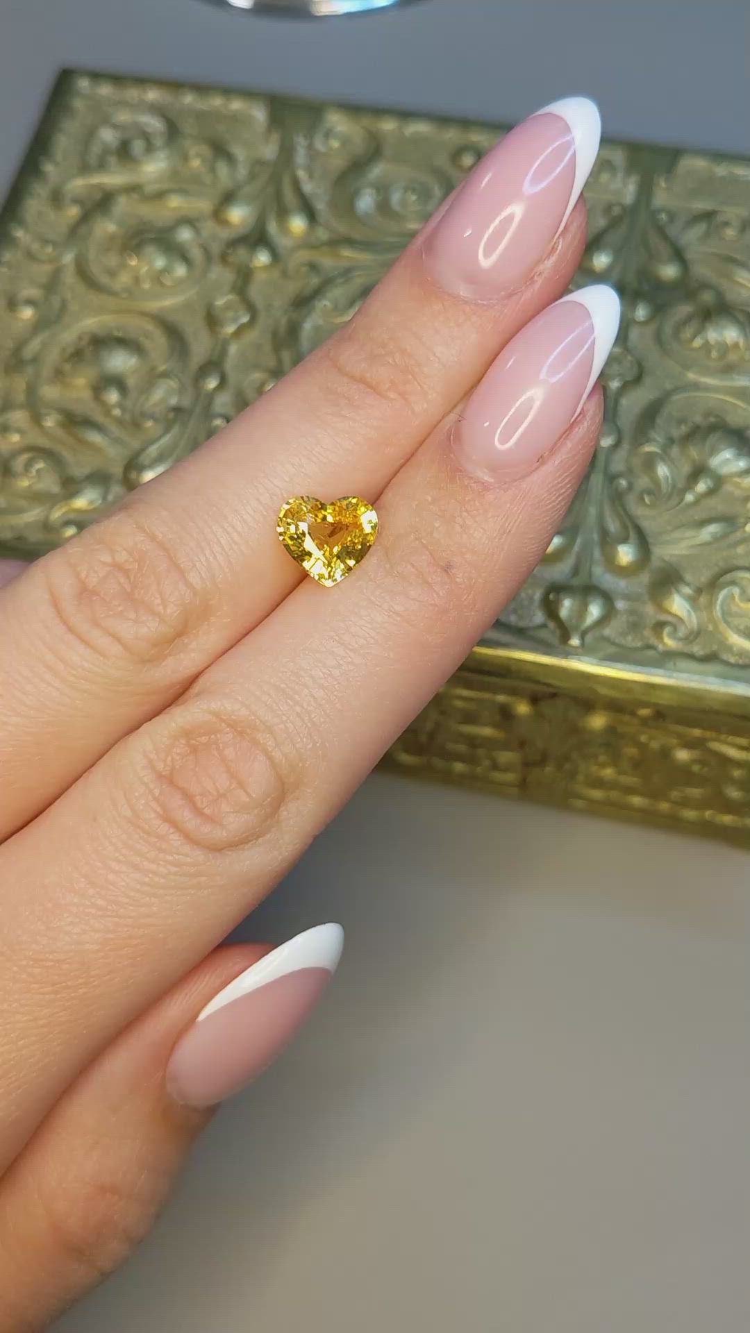 2.45 Ct. Yellow Sapphire from Ceylon (Sri Lanka) Size Video