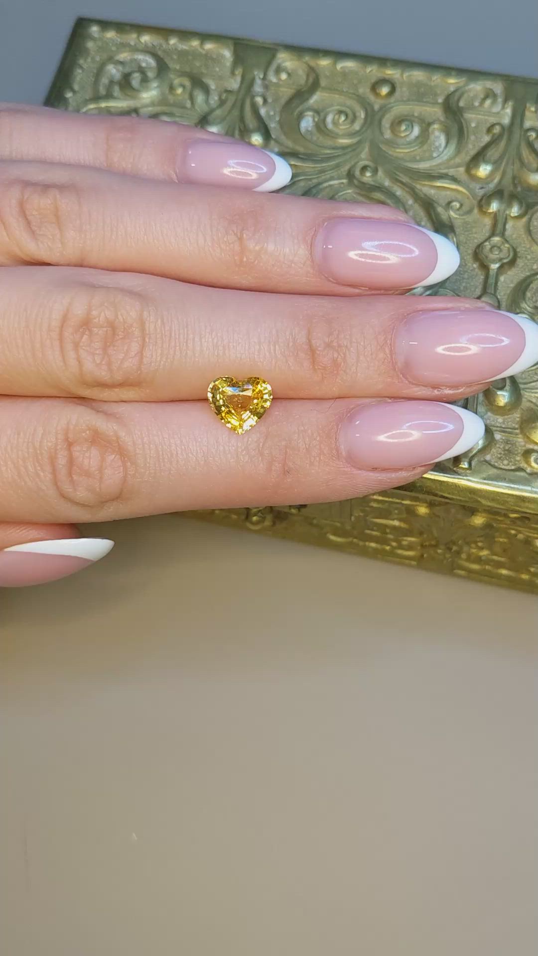 2.45 Ct. Yellow Sapphire from Ceylon (Sri Lanka) Size Video