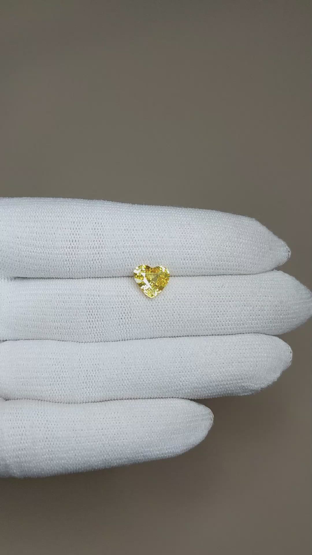 2.25 Ct. Yellow Sapphire from Ceylon (Sri Lanka) Size Video