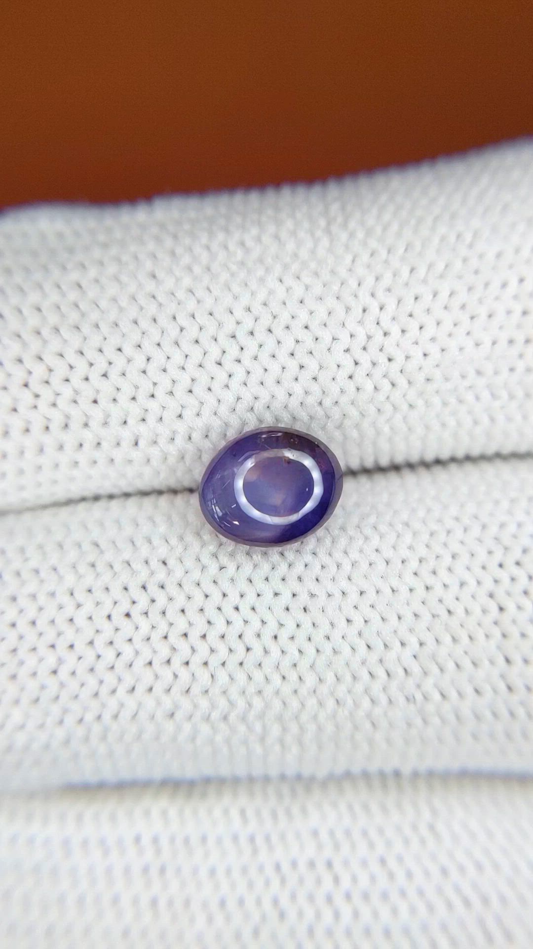 2.41 Ct. Purple Star Sapphire from Ceylon (Sri Lanka) Size Video