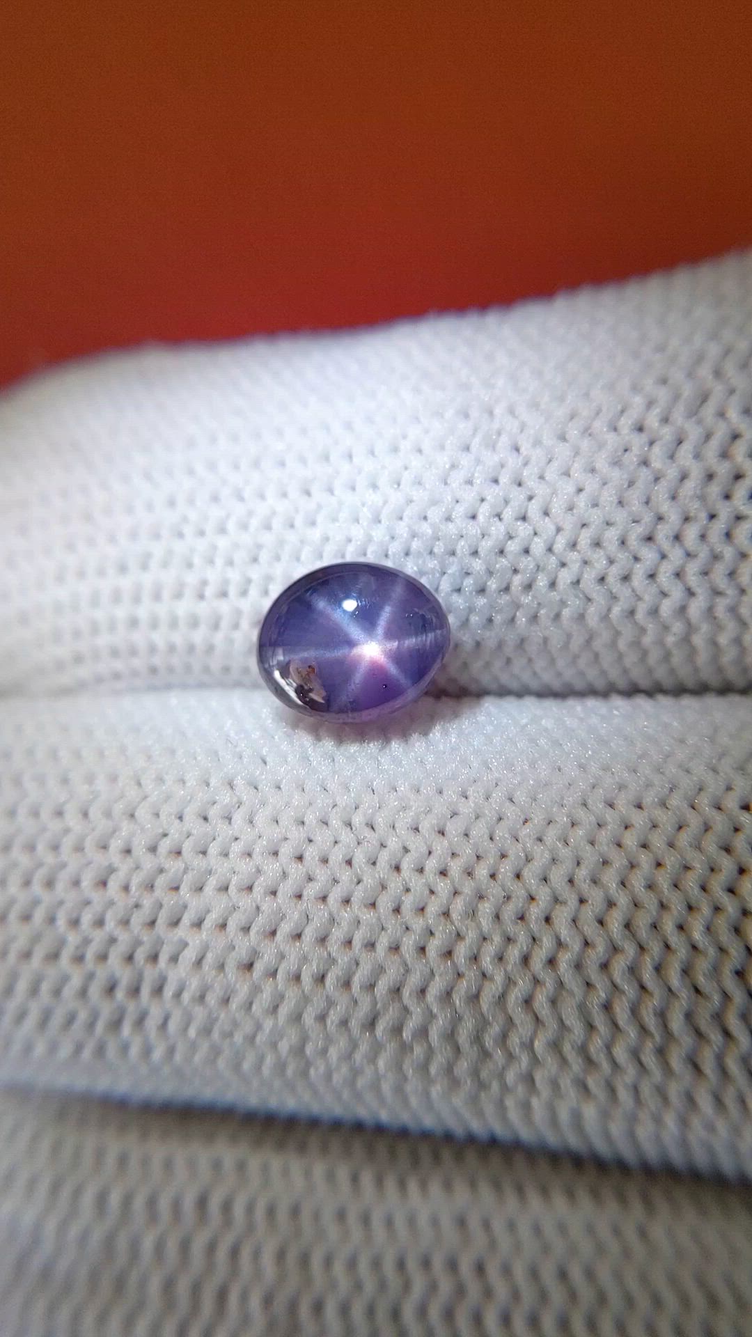 2.41 Ct. Purple Star Sapphire from Ceylon (Sri Lanka) Size Video