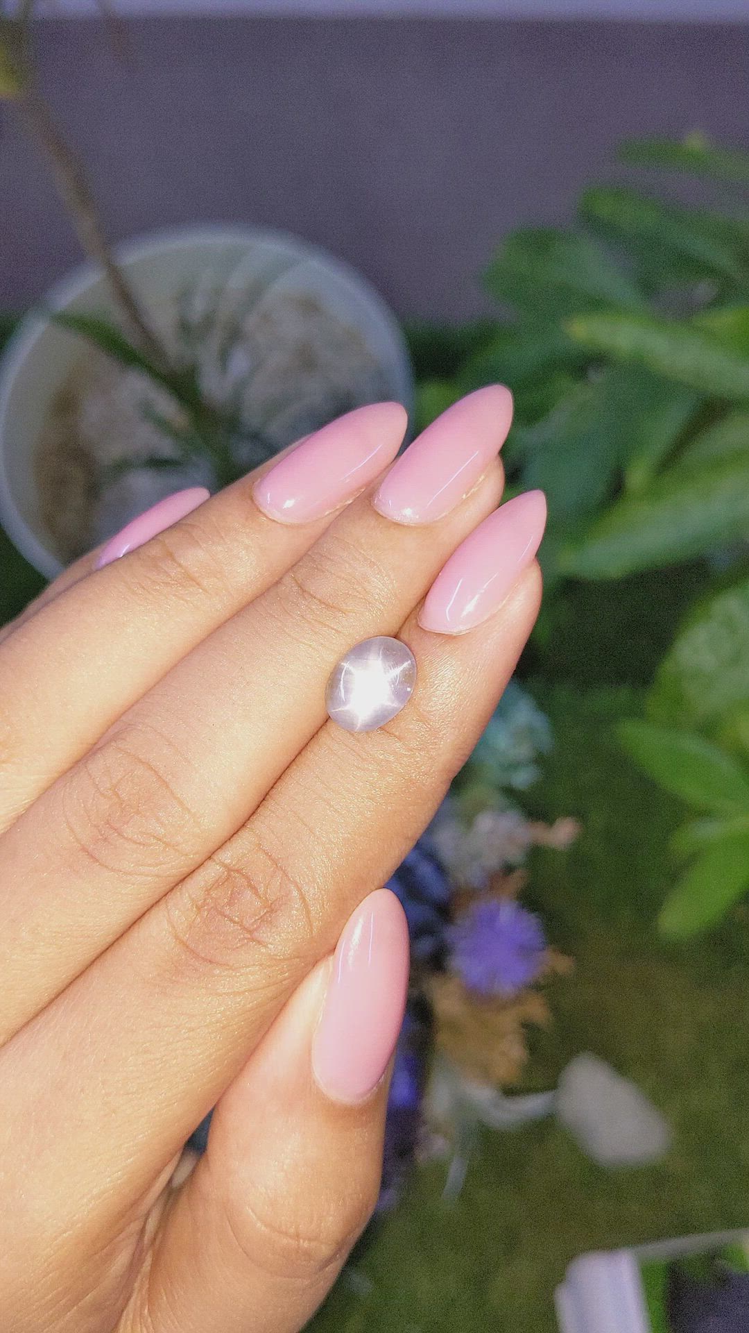 3.34 Ct. Grey Star Sapphire from Ceylon (Sri Lanka) Size Video