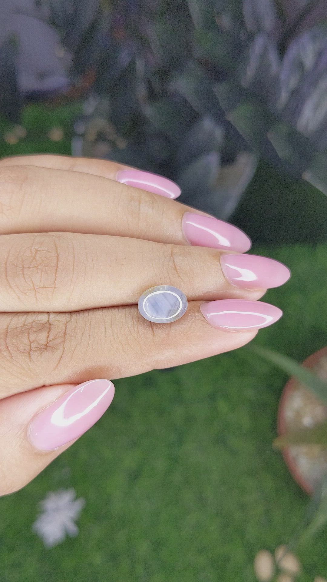 3.34 Ct. Grey Star Sapphire from Ceylon (Sri Lanka) Size Video
