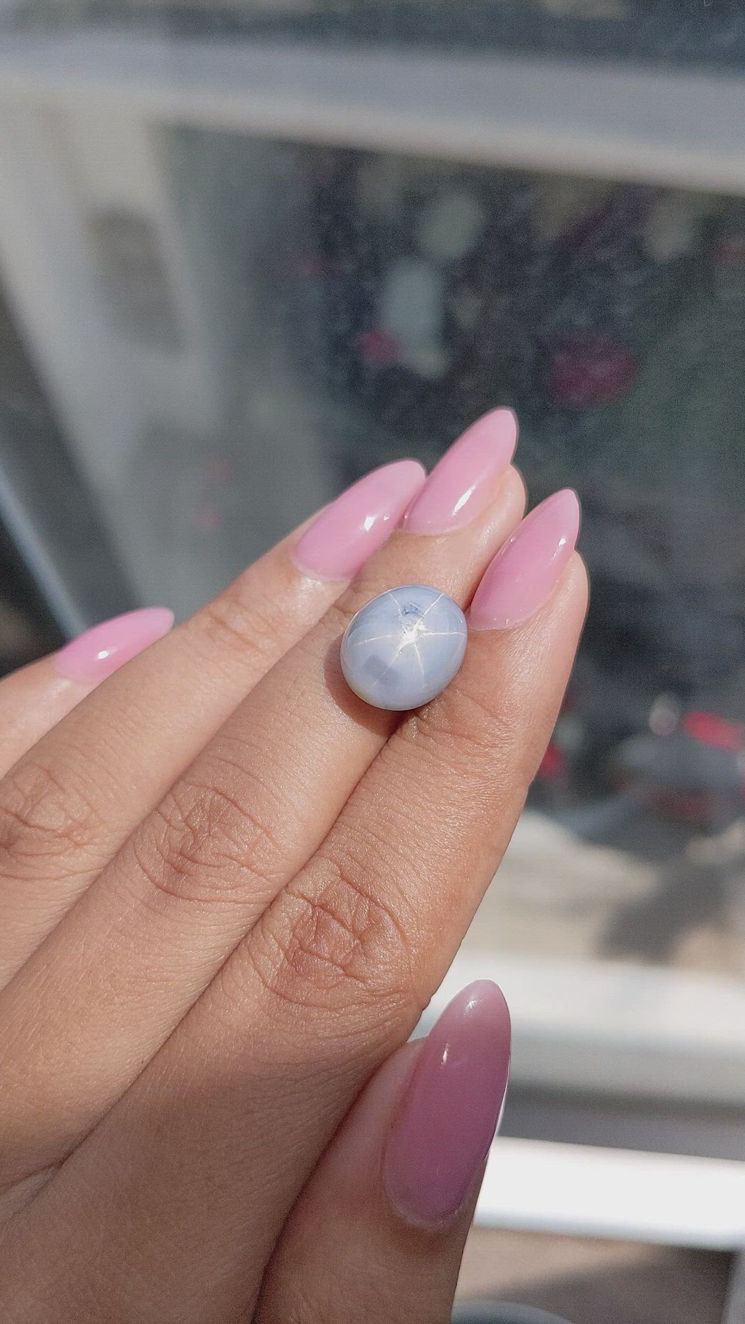 14.50 Ct. Grey Star Sapphire from Ceylon (Sri Lanka) Size Video