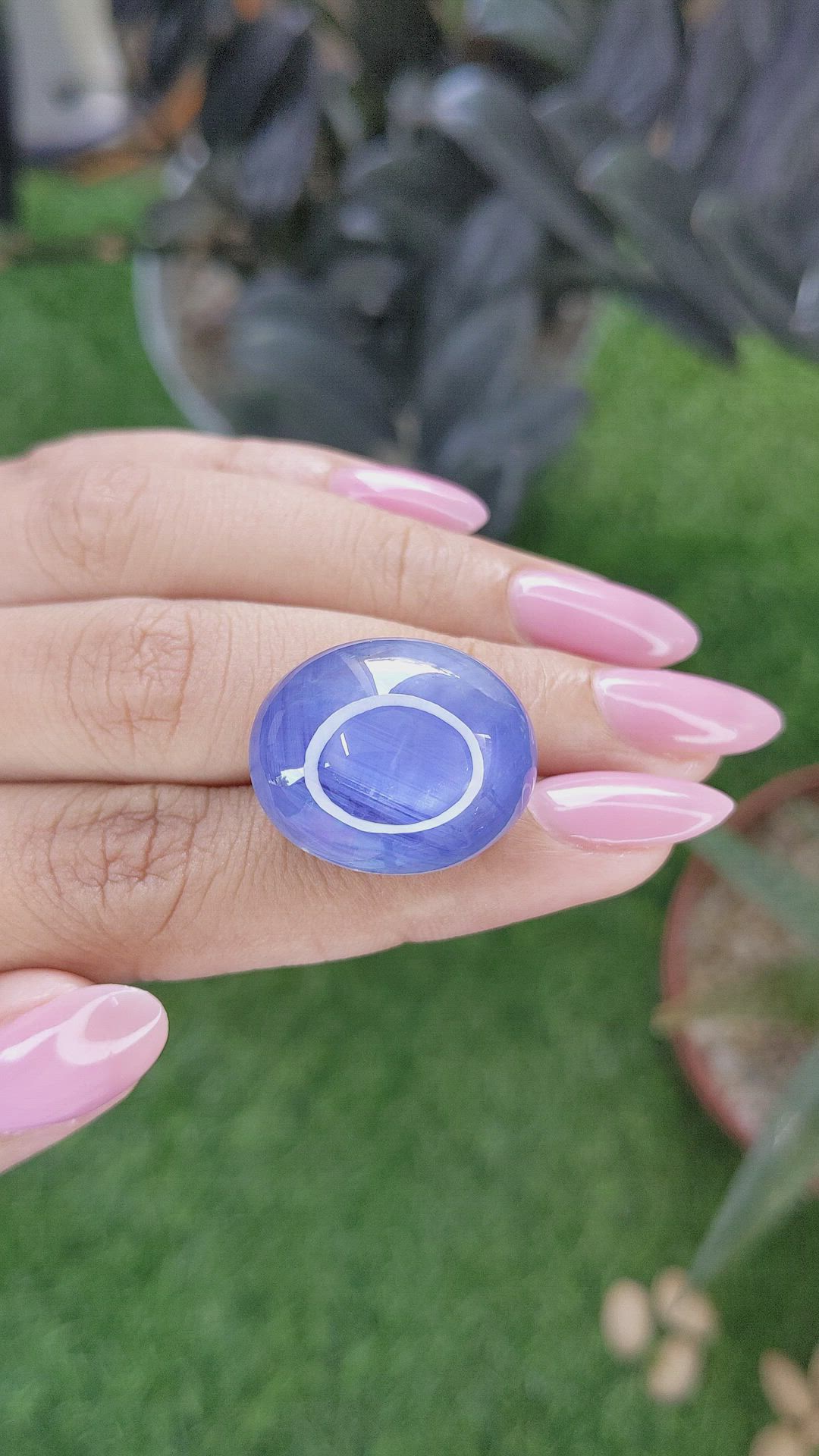 67.93 Ct. Blue Star Sapphire from Ceylon (Sri Lanka) Size Video