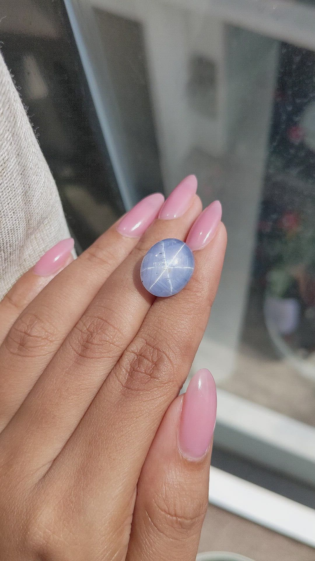 19.45 Ct. Blue Star Sapphire from Ceylon (Sri Lanka) Size Video