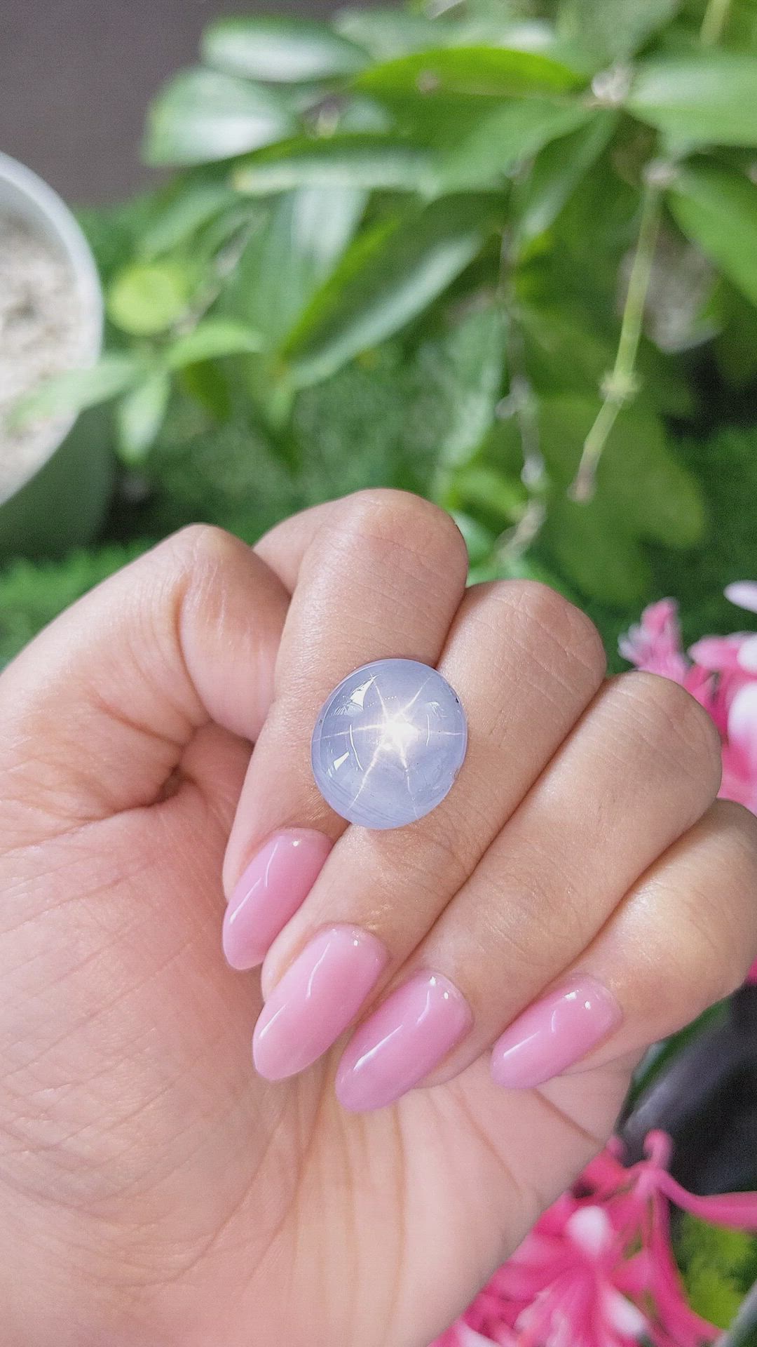 27.04 Ct. Blue Star Sapphire from Ceylon (Sri Lanka) Size Video