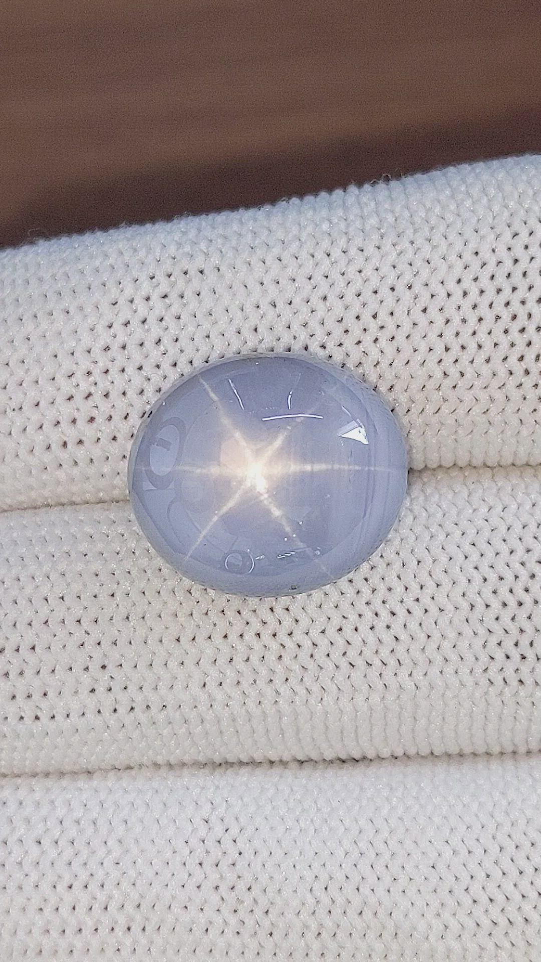 27.04 Ct. Blue Star Sapphire from Ceylon (Sri Lanka) Size Video