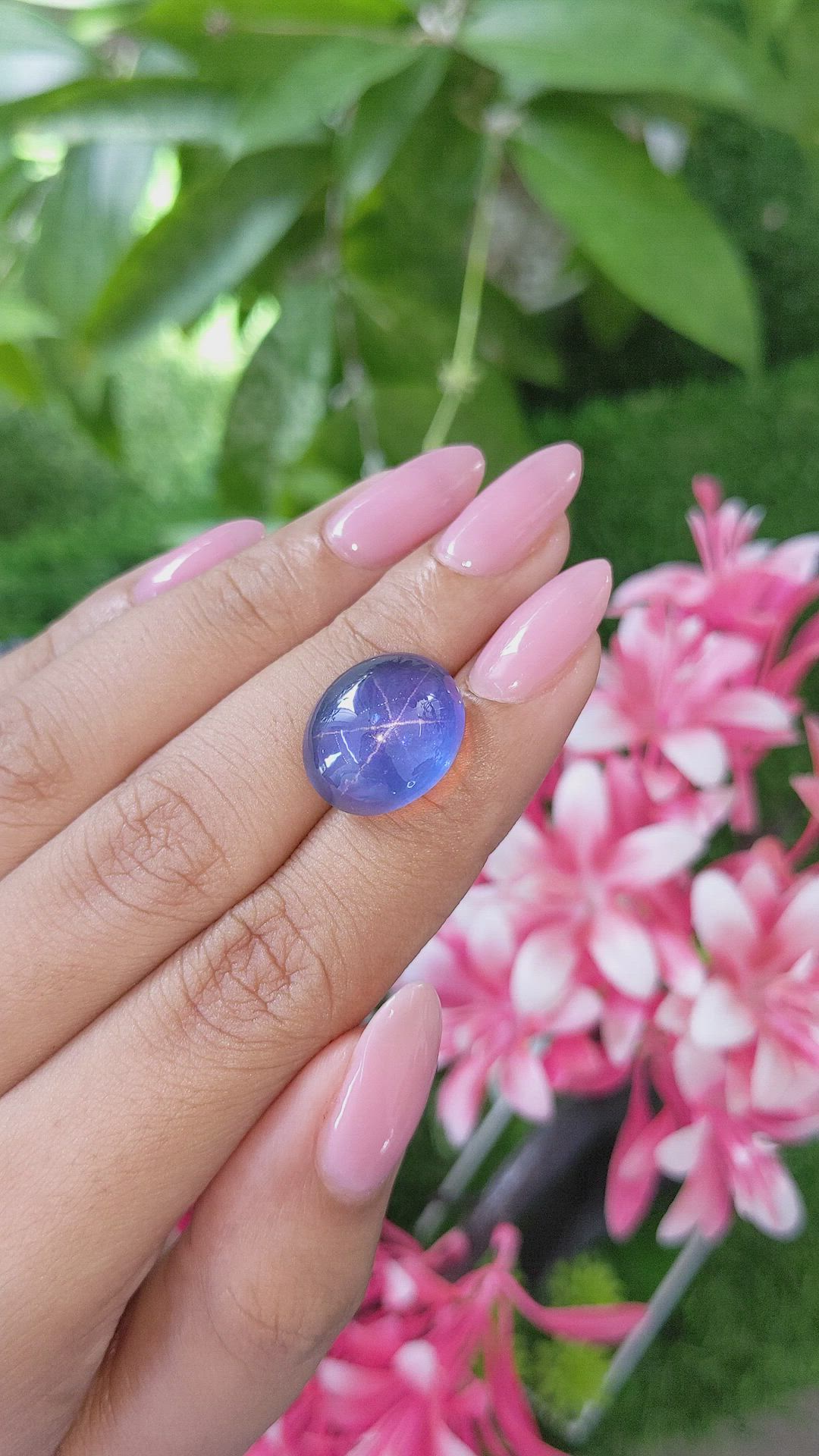 18.08 Ct. Blue Star Sapphire from Ceylon (Sri Lanka) Size Video