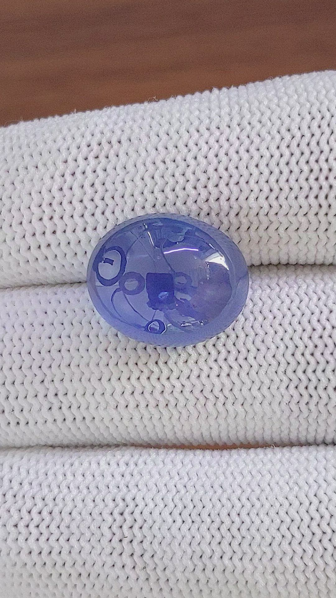 18.08 Ct. Blue Star Sapphire from Ceylon (Sri Lanka) Size Video