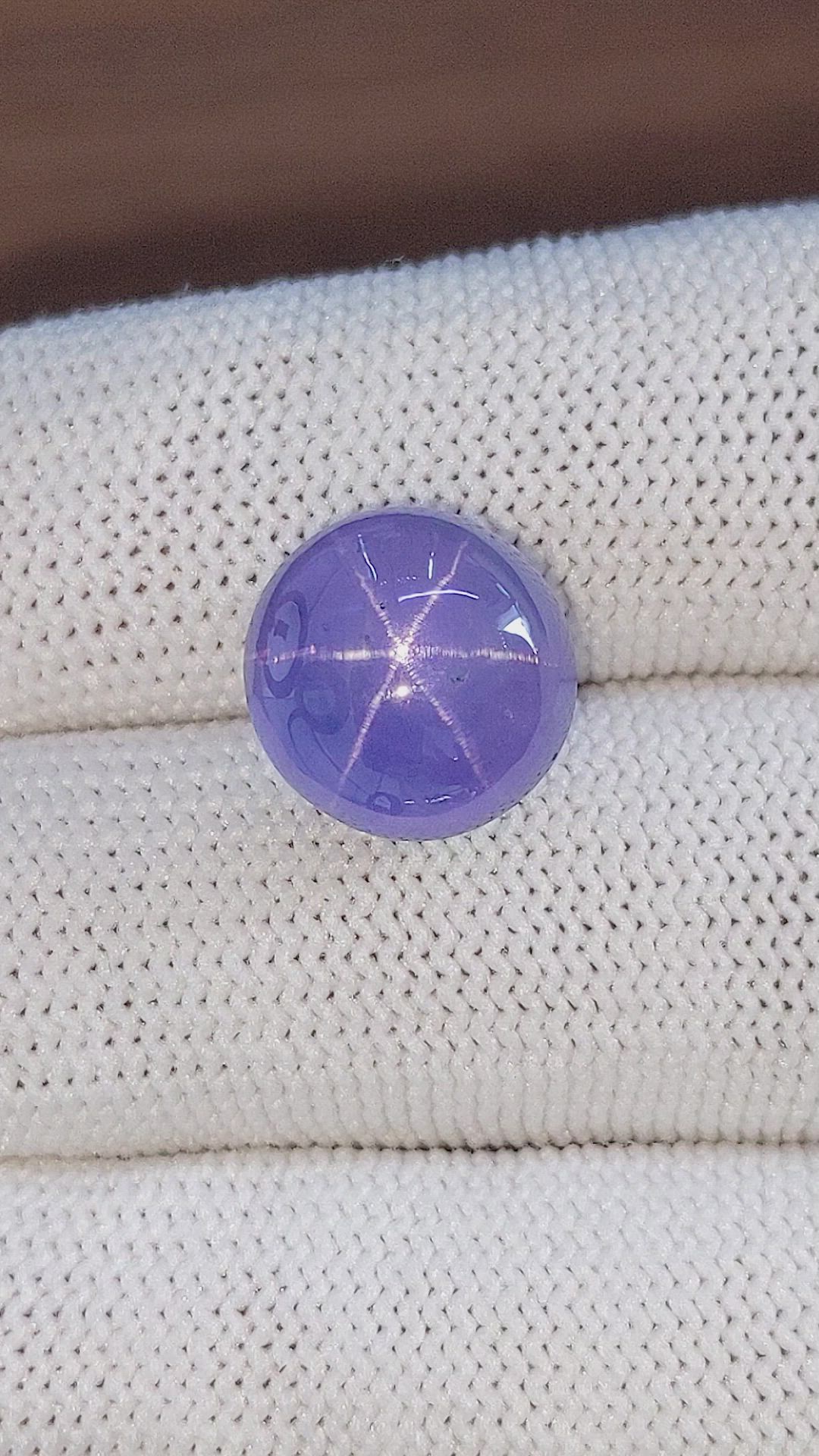 16.54 Ct. Purplish Blue Star Sapphire from Ceylon (Sri Lanka) Size Video