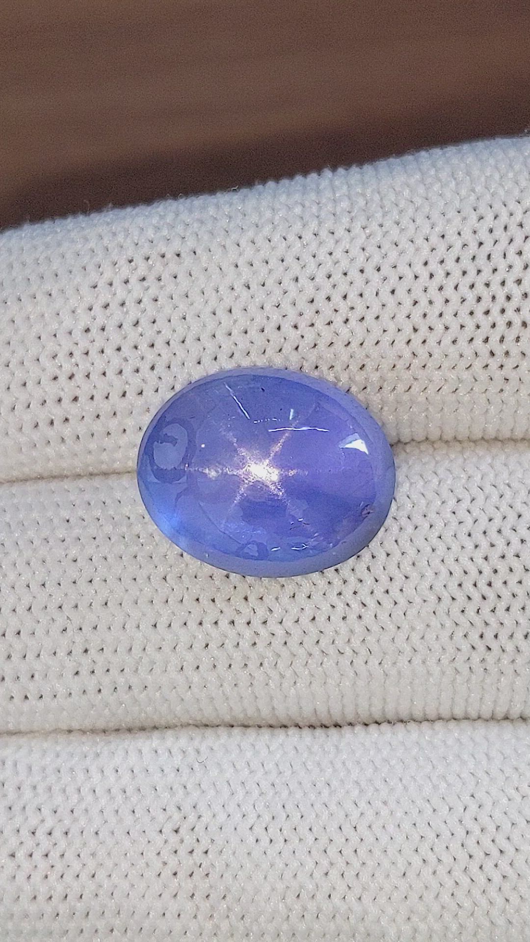 16.00 Ct. Blue Star Sapphire from Ceylon (Sri Lanka) Size Video