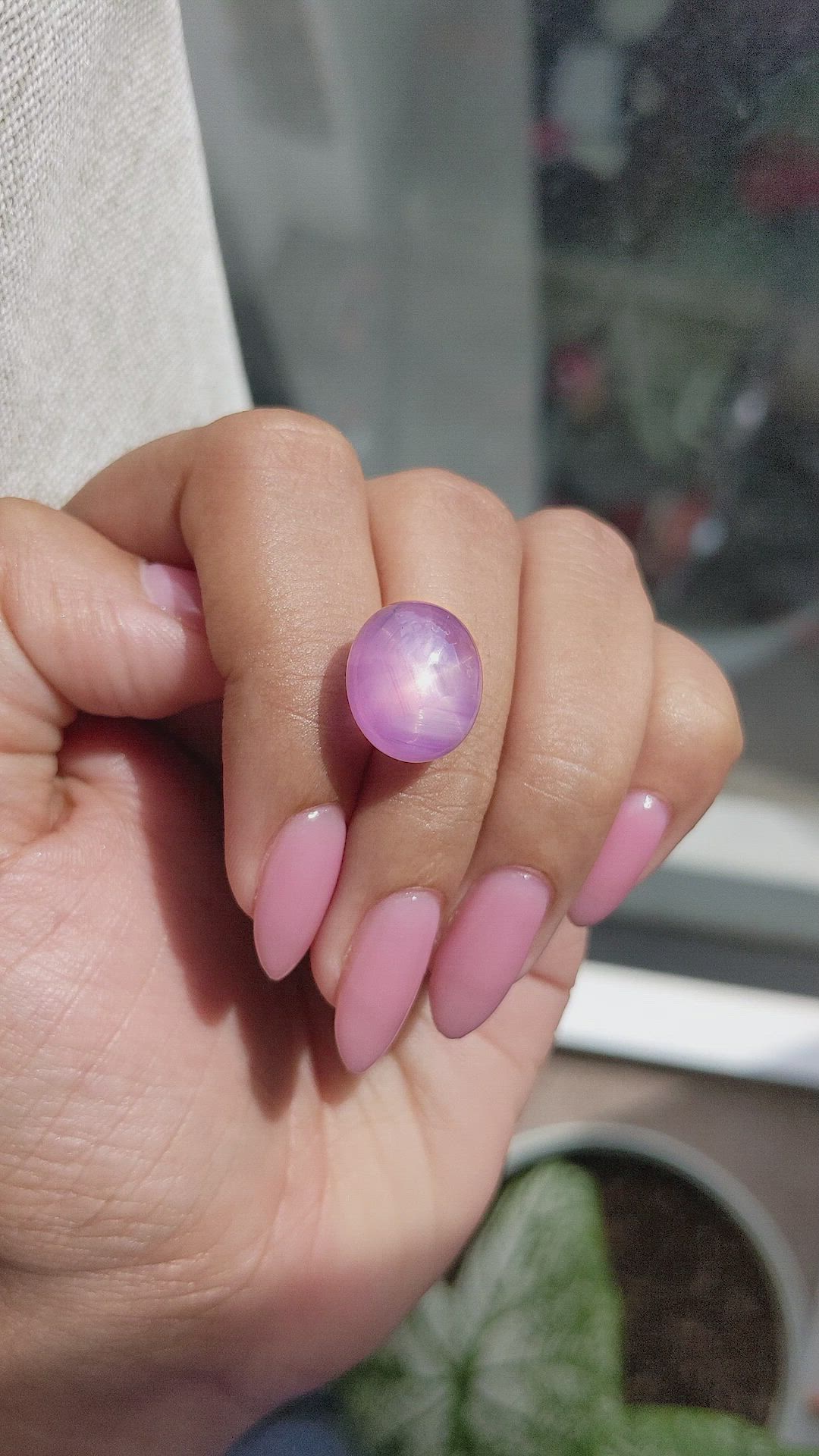 20.12 Ct. Pink Star Sapphire from Ceylon (Sri Lanka) Size Video