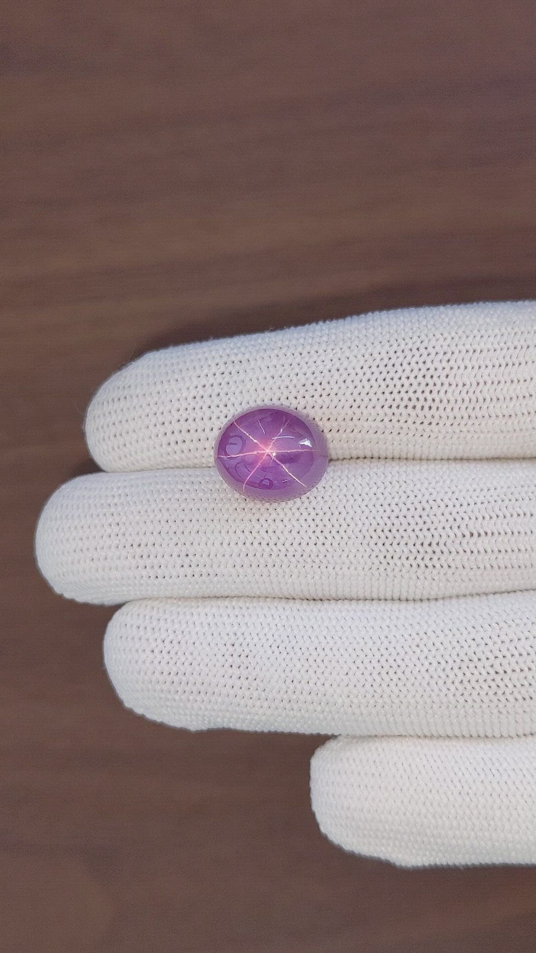 17.52 Ct. Pinkish Purple Star Sapphire from Ceylon (Sri Lanka) Size Video