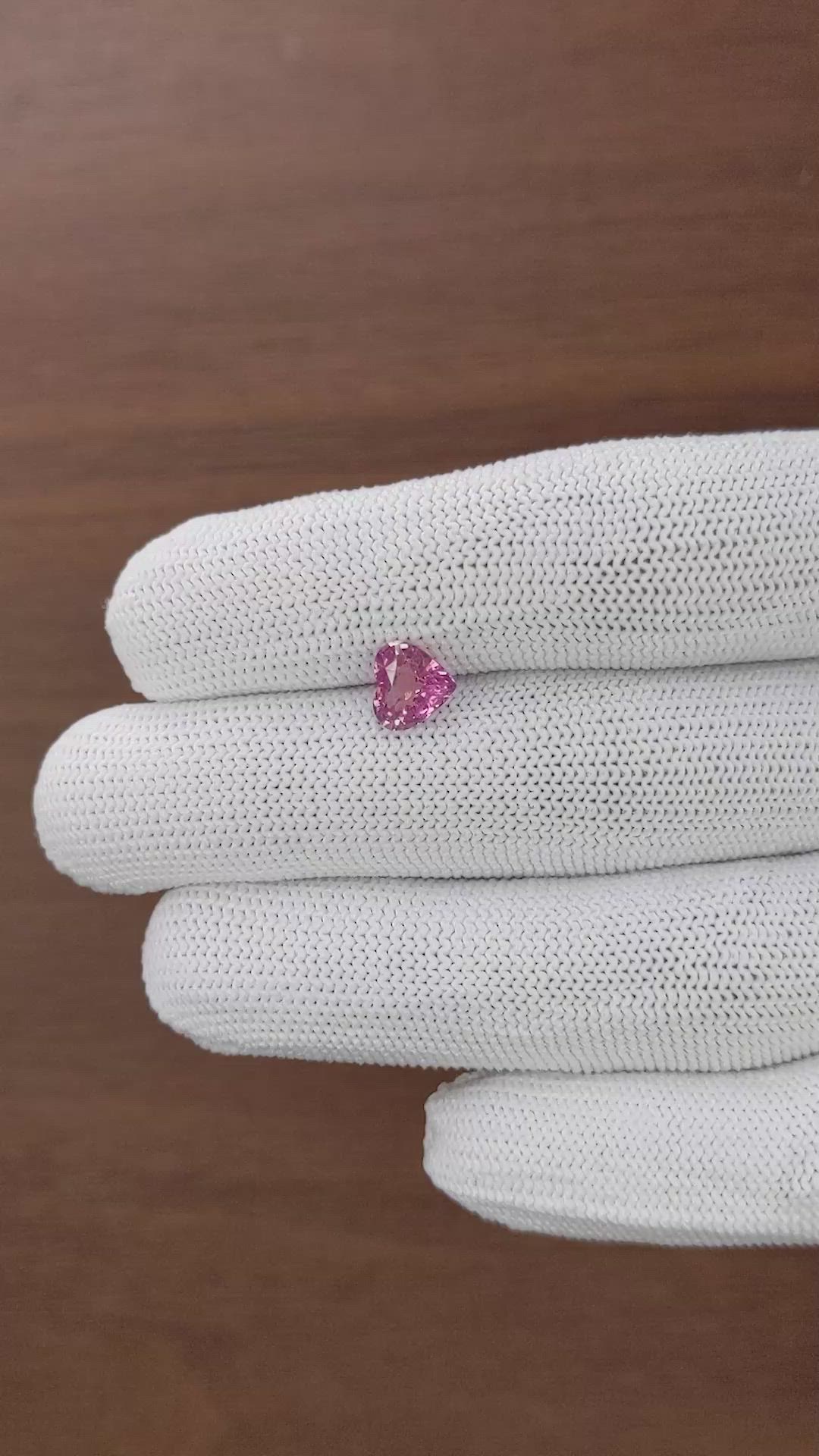1.51 Ct. Purplish Pink Sapphire from Ceylon (Sri Lanka) Size Video