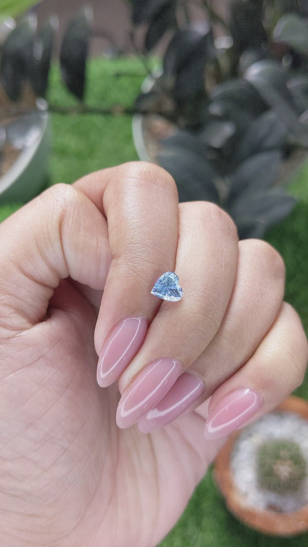1.13 Ct. Blue Sapphire from Ceylon (Sri Lanka) Size Video