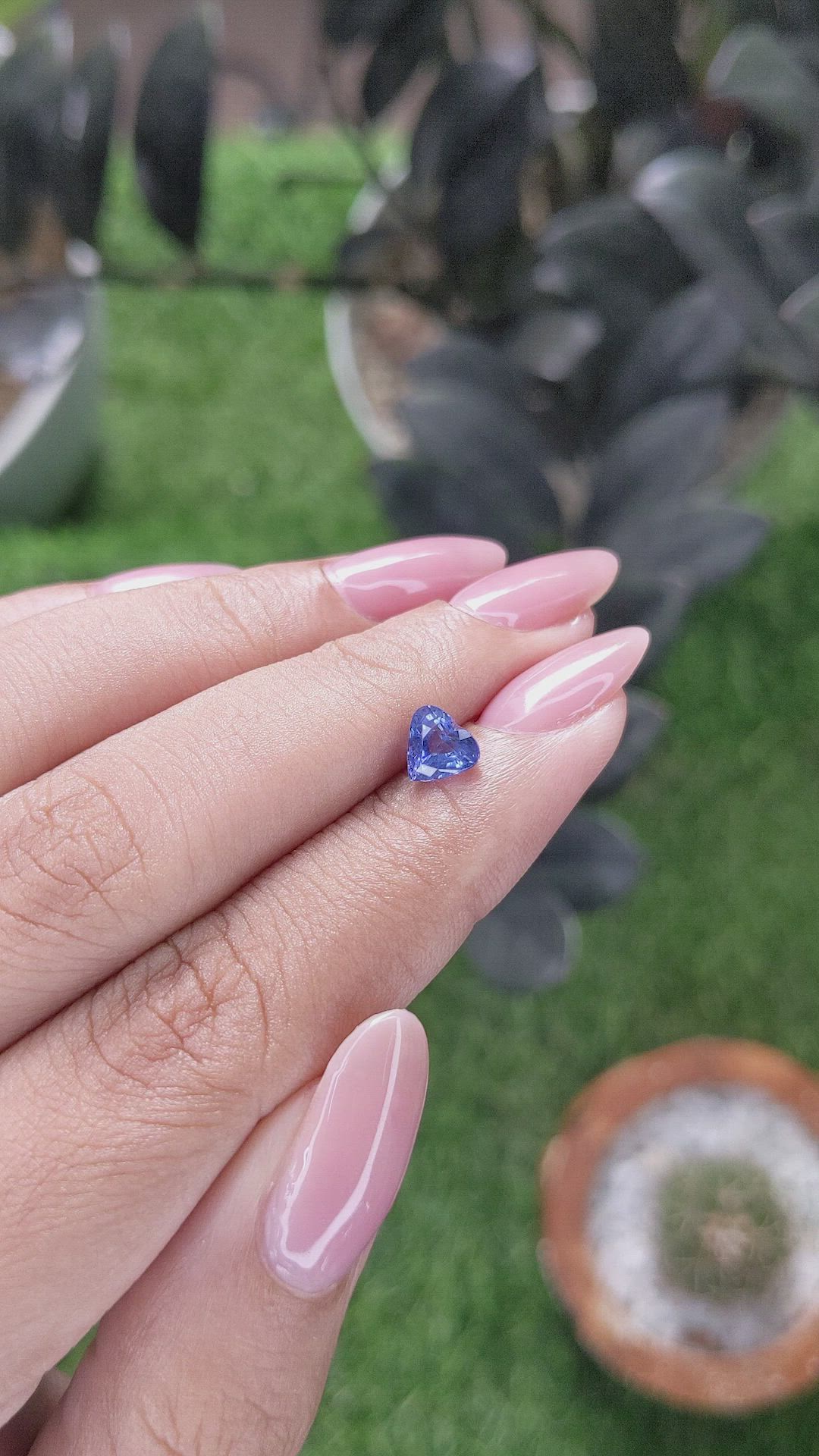 1.10 Ct. Blue Sapphire from Ceylon (Sri Lanka) Size Video