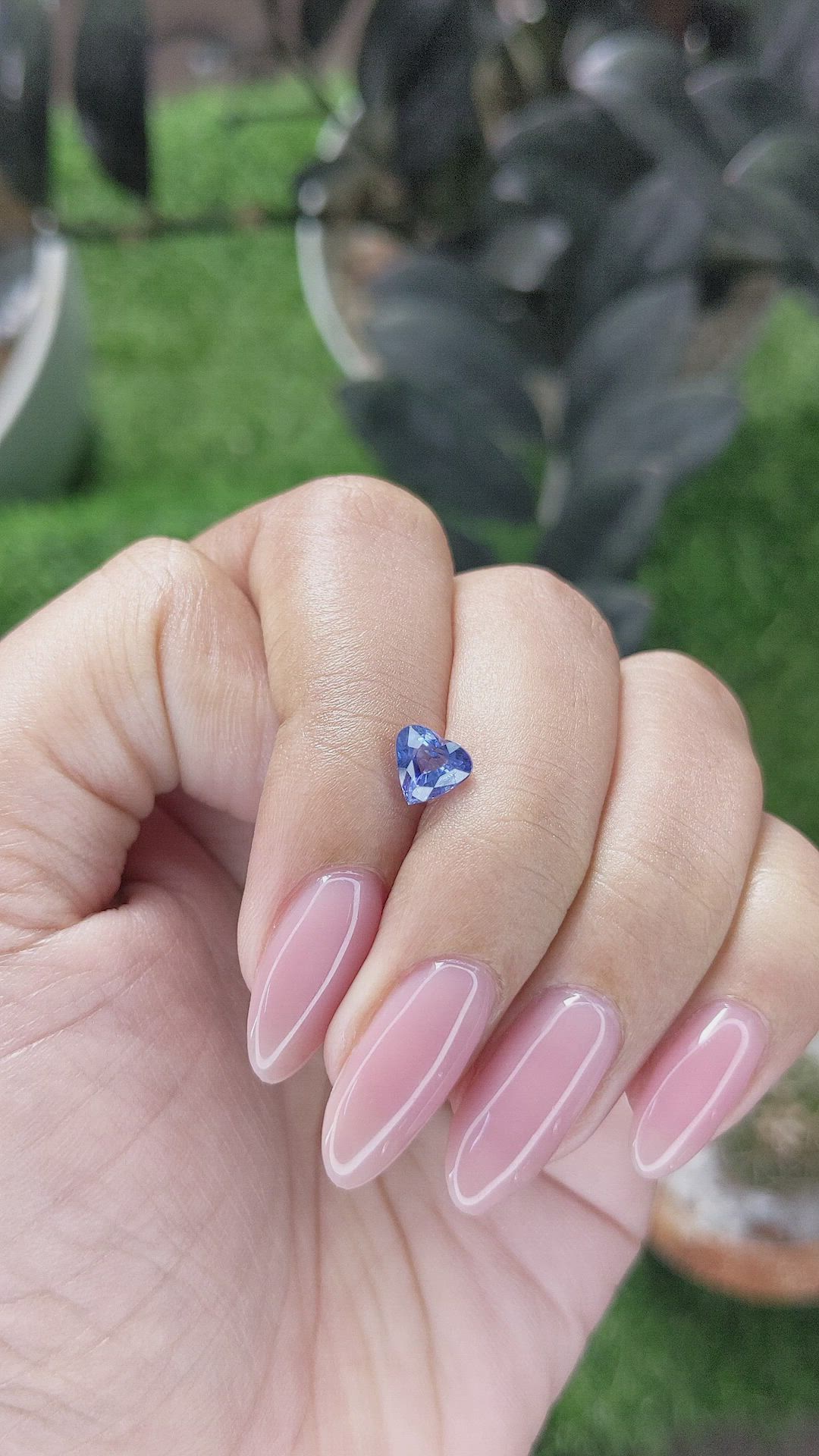 1.10 Ct. Blue Sapphire from Ceylon (Sri Lanka) Size Video