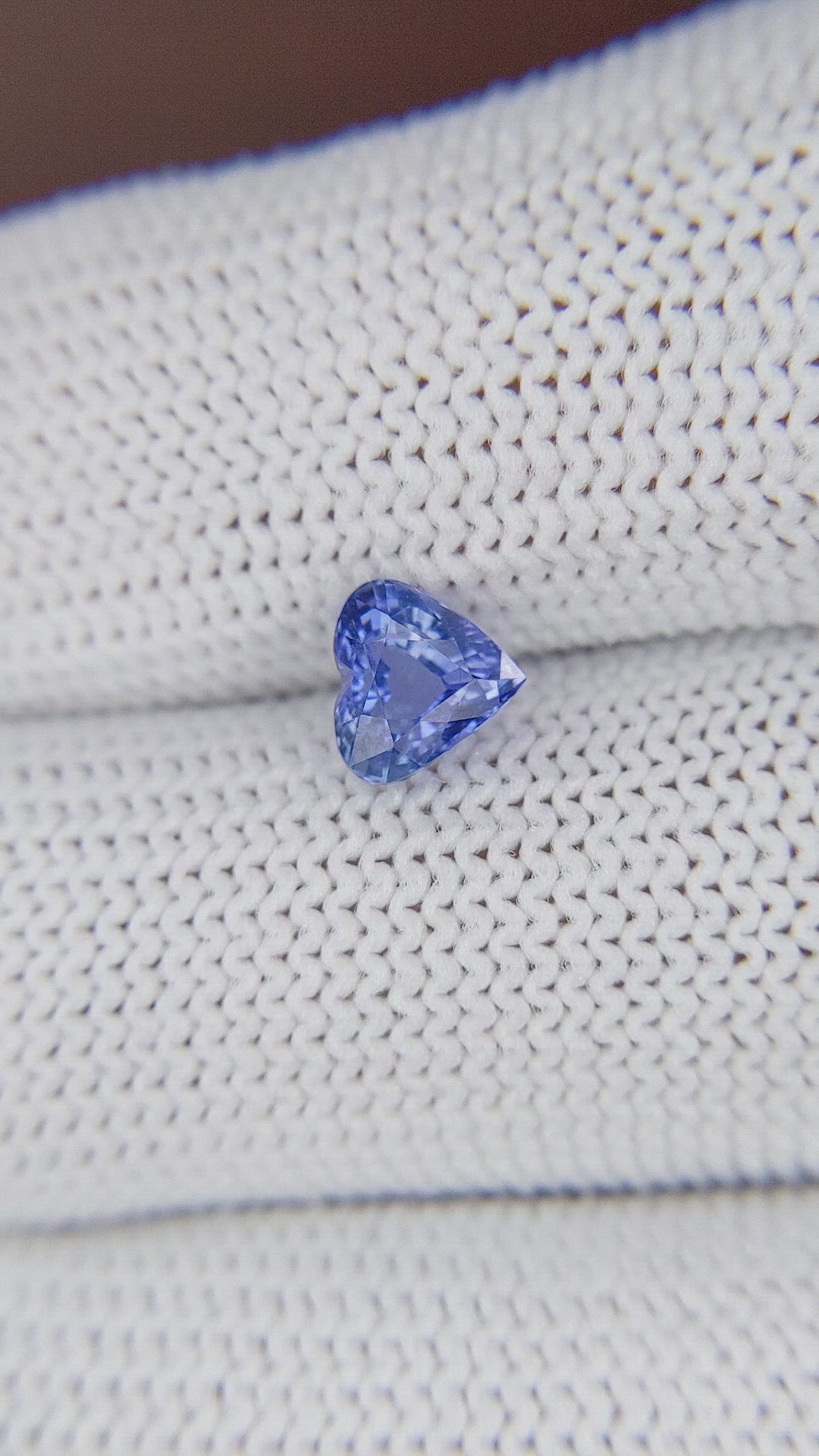 1.10 Ct. Blue Sapphire from Ceylon (Sri Lanka) Size Video