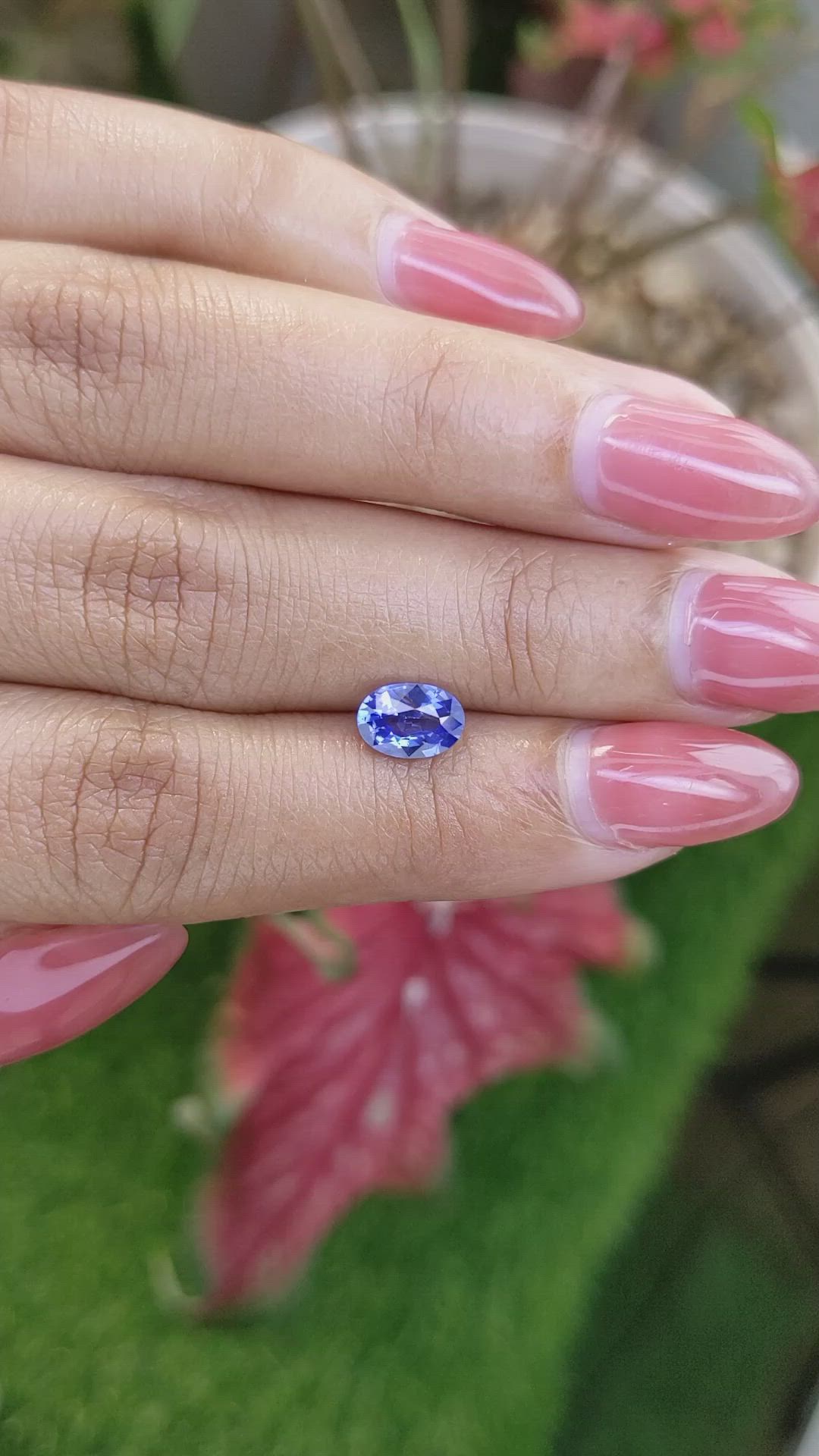 1.10 Ct. Blue Sapphire from Ceylon (Sri Lanka) Size Video