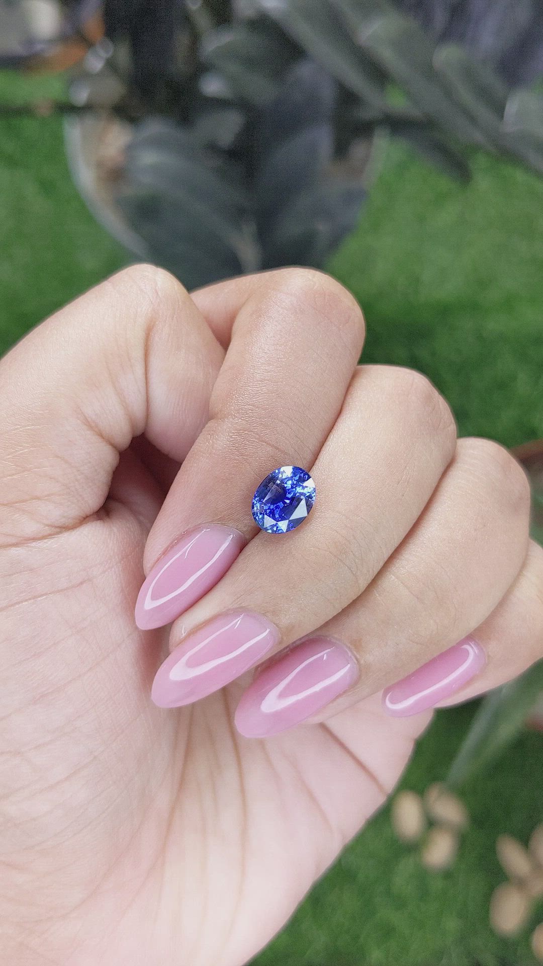 2.05 Ct. Blue Sapphire from Ceylon (Sri Lanka) Size Video