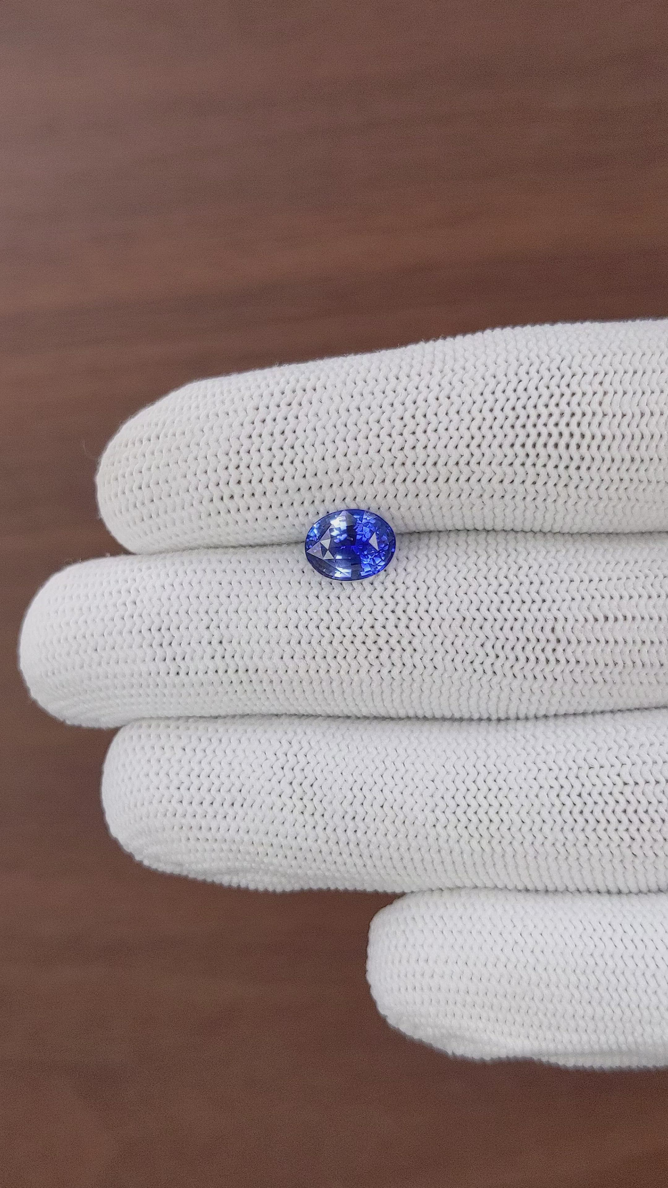 2.05 Ct. Blue Sapphire from Ceylon (Sri Lanka) Size Video