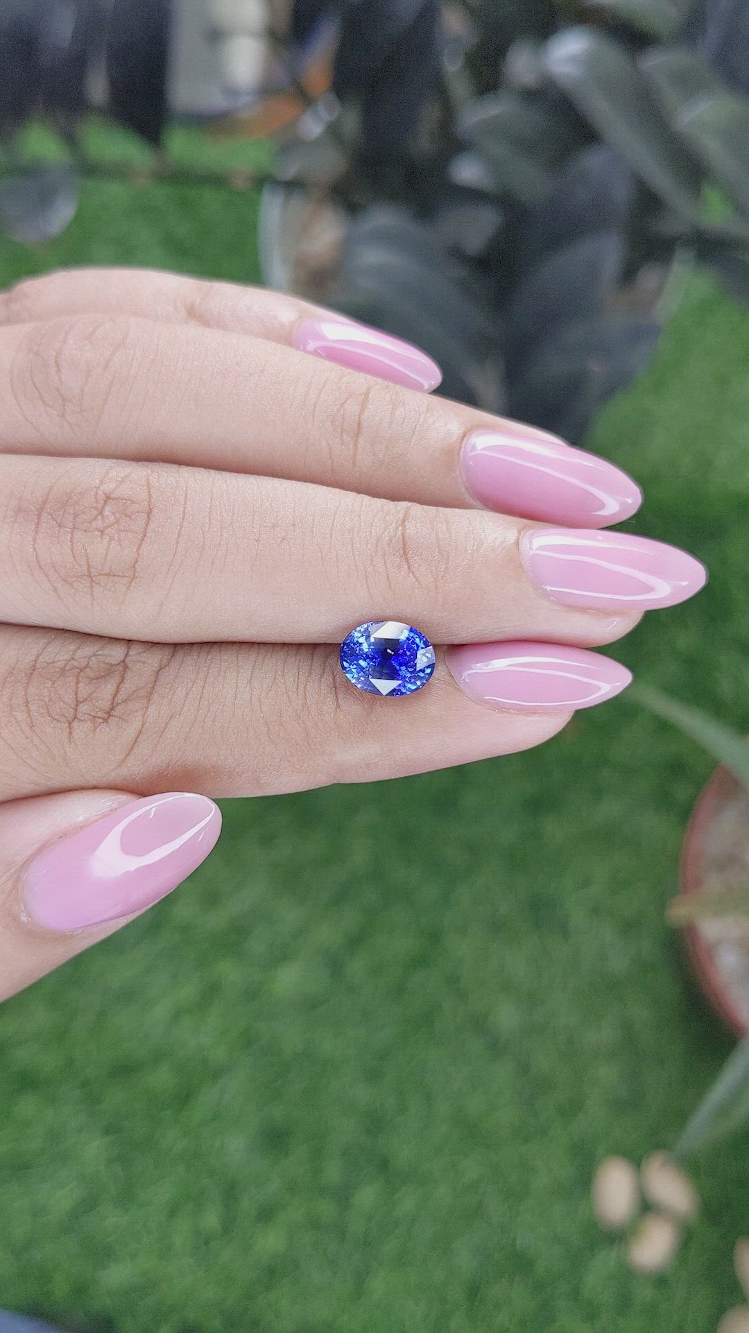 2.05 Ct. Blue Sapphire from Ceylon (Sri Lanka) Size Video