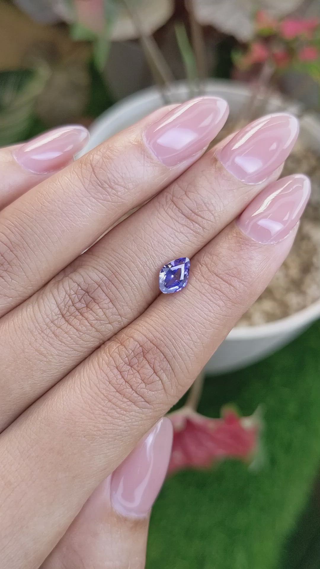 1.08 Ct. Color Change Sapphire from Ceylon (Sri Lanka) Size Video