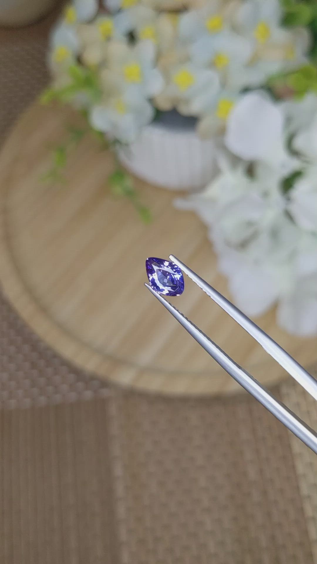 1.08 Ct. Color Change Sapphire from Ceylon (Sri Lanka) Size Video