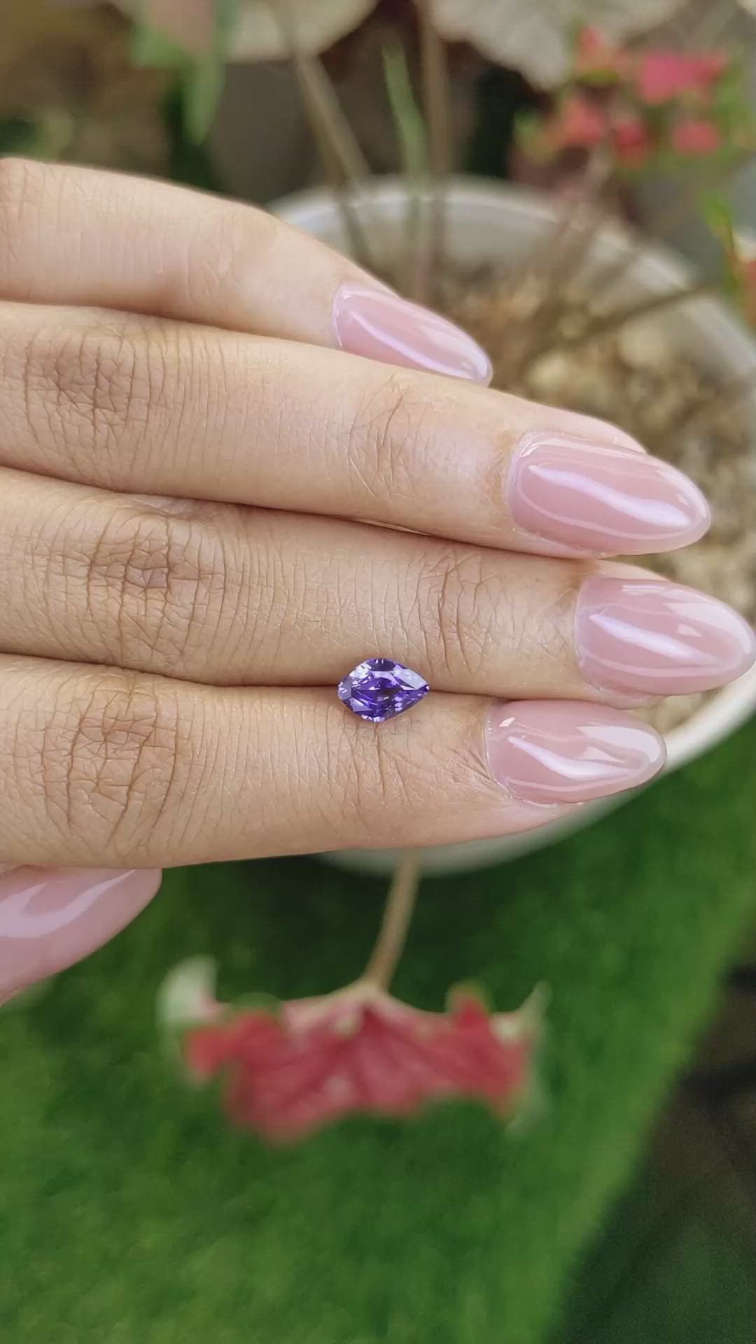 1.08 Ct. Color Change Sapphire from Ceylon (Sri Lanka) Size Video