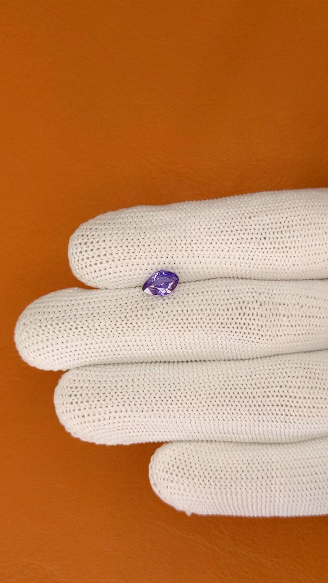 1.08 Ct. Color Change Sapphire from Ceylon (Sri Lanka) Size Video