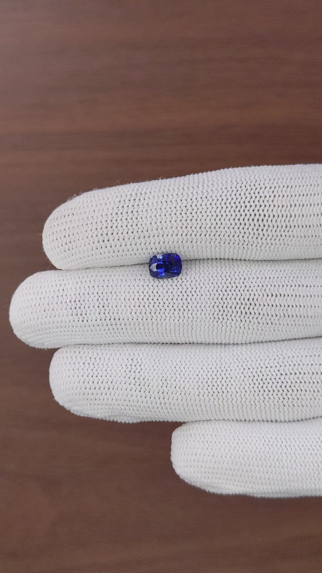 1.24 Ct. Blue Sapphire from Tanzania Size Video